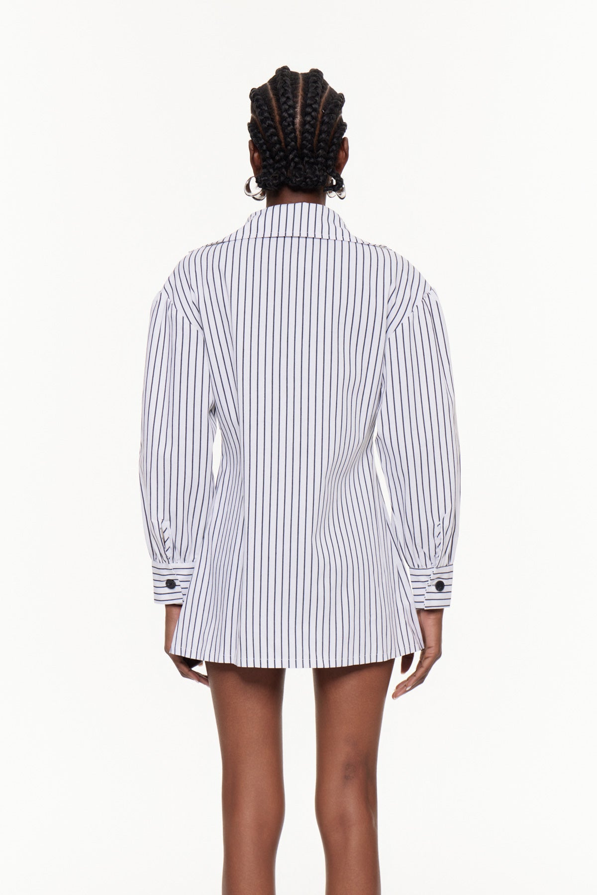 Fahima Stripe Deconstruct Shirt