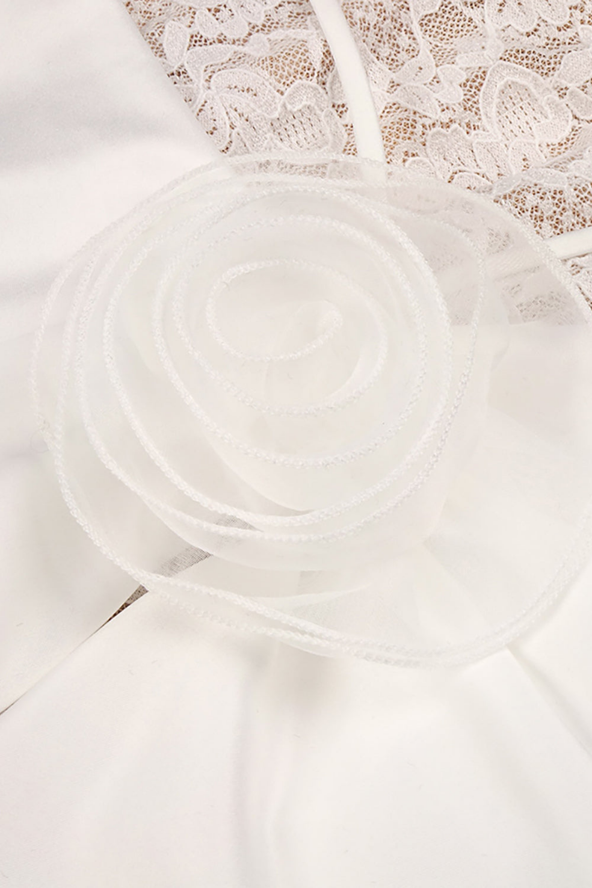 Fahri Sleeveless Flower Lace Maxi Dress