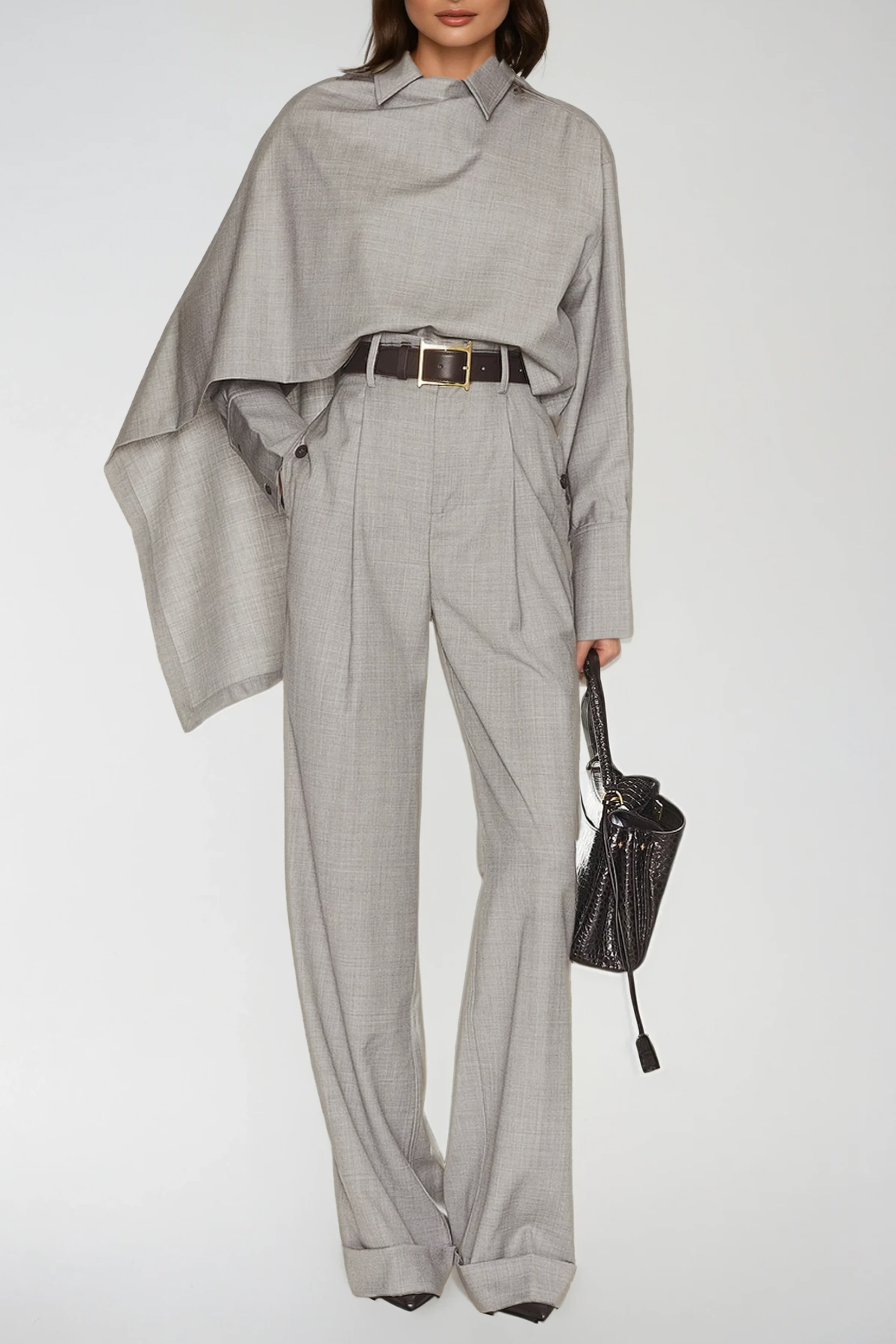 Fahriye Shawl Pants Set