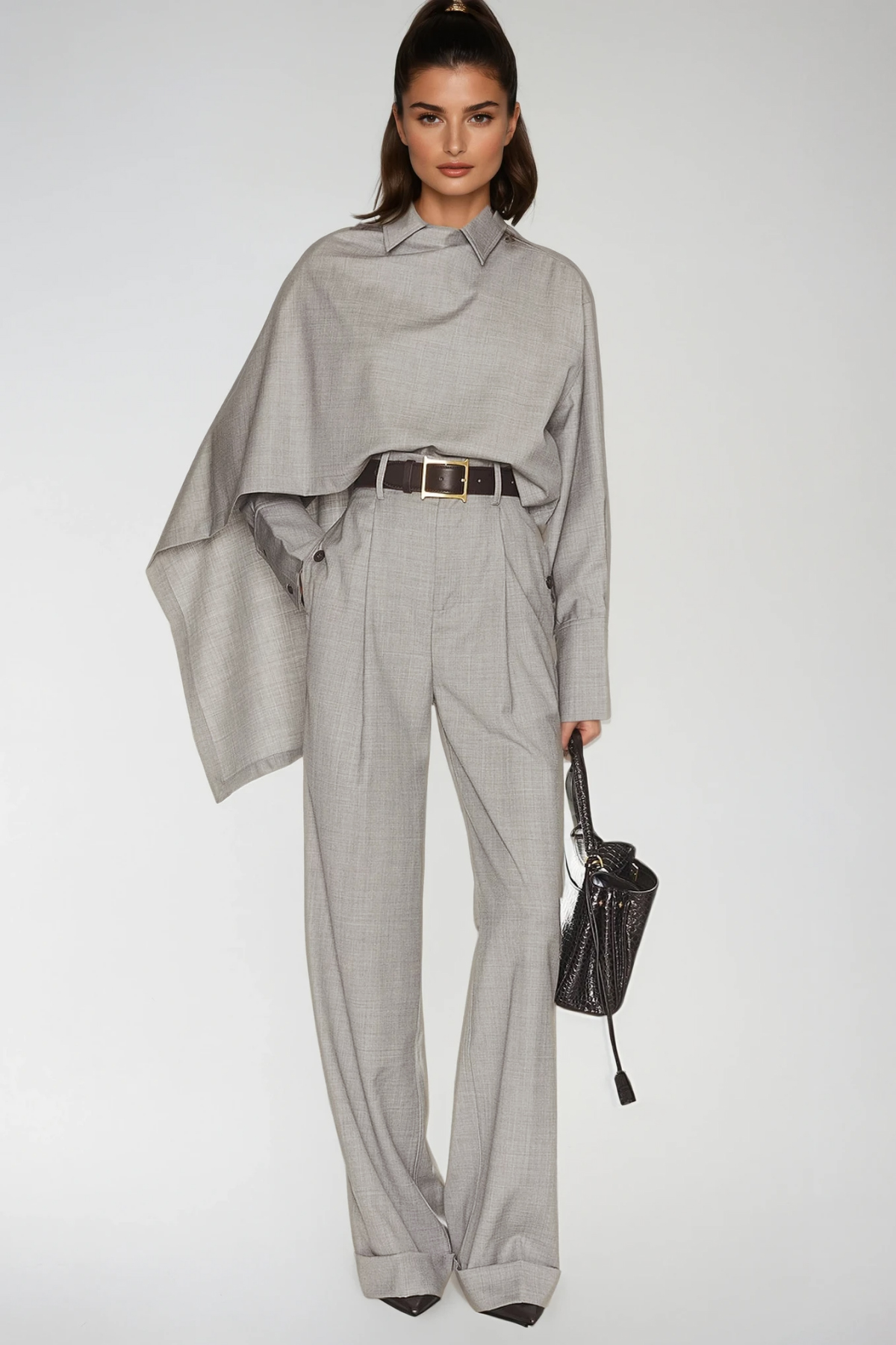 Fahriye Shawl Pants Set