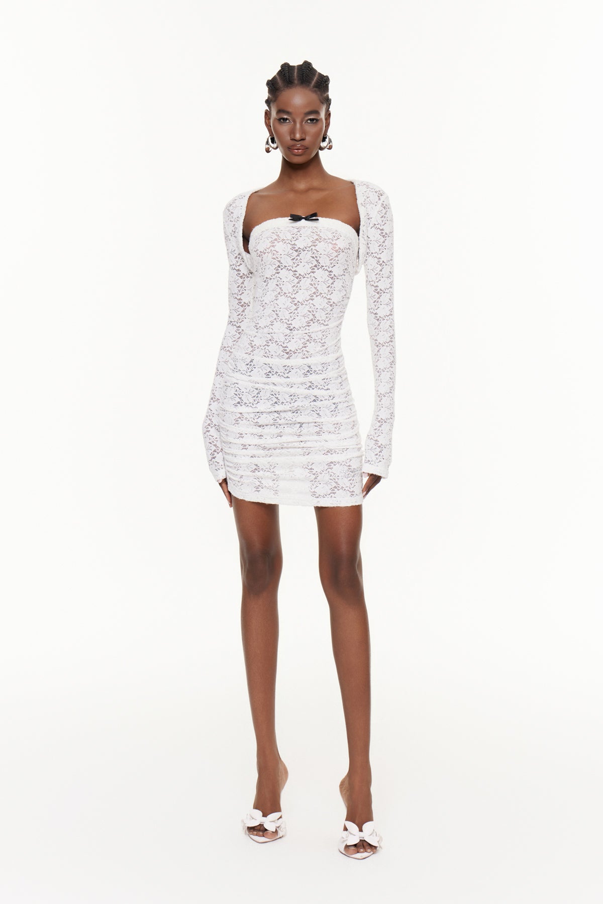 Fahriye Lace Bodycon Mini Dress