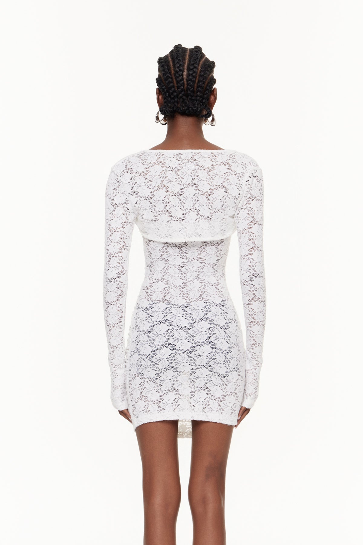 Fahriye Lace Bodycon Mini Dress
