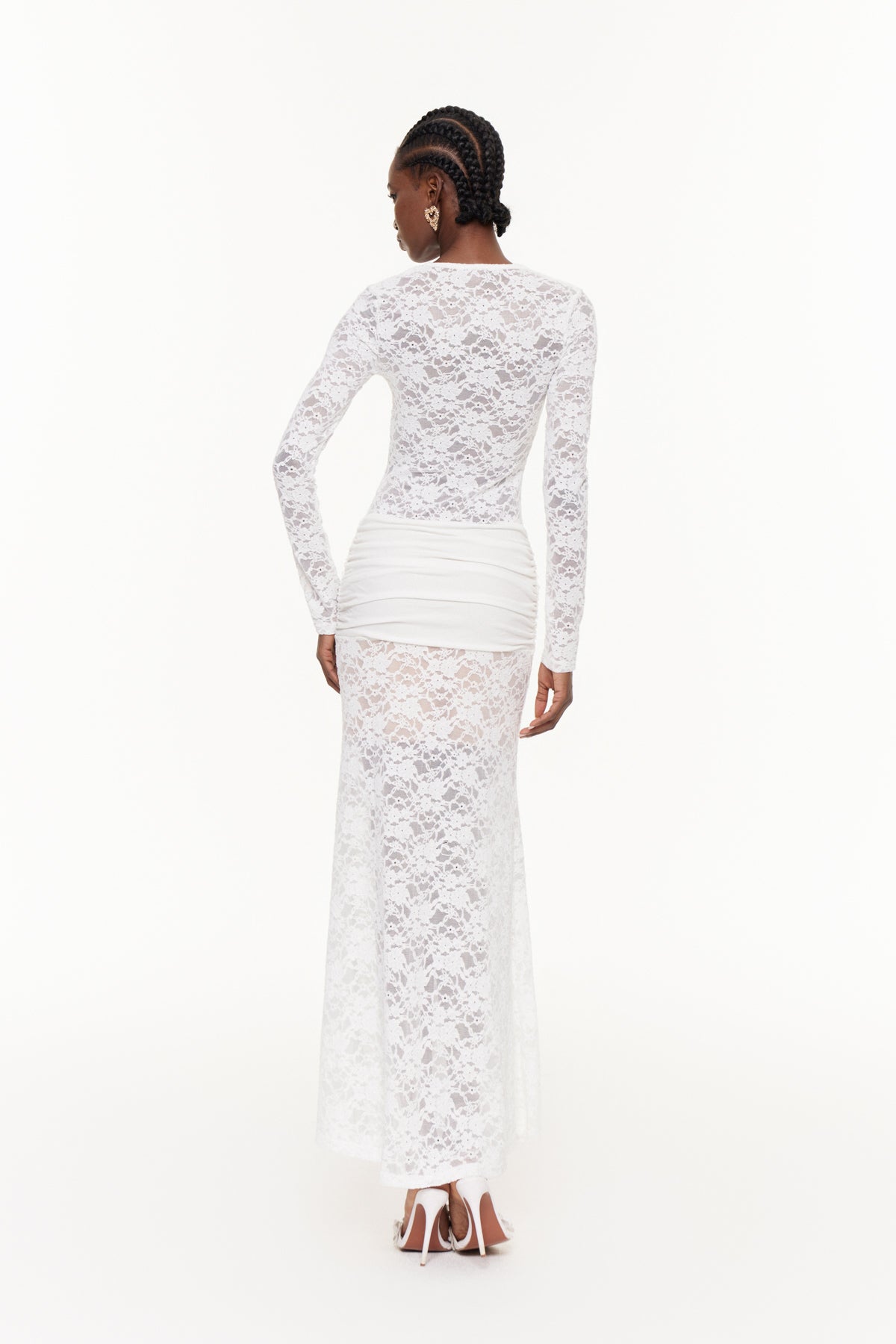 Faiga Lace Twist Maxi Dress
