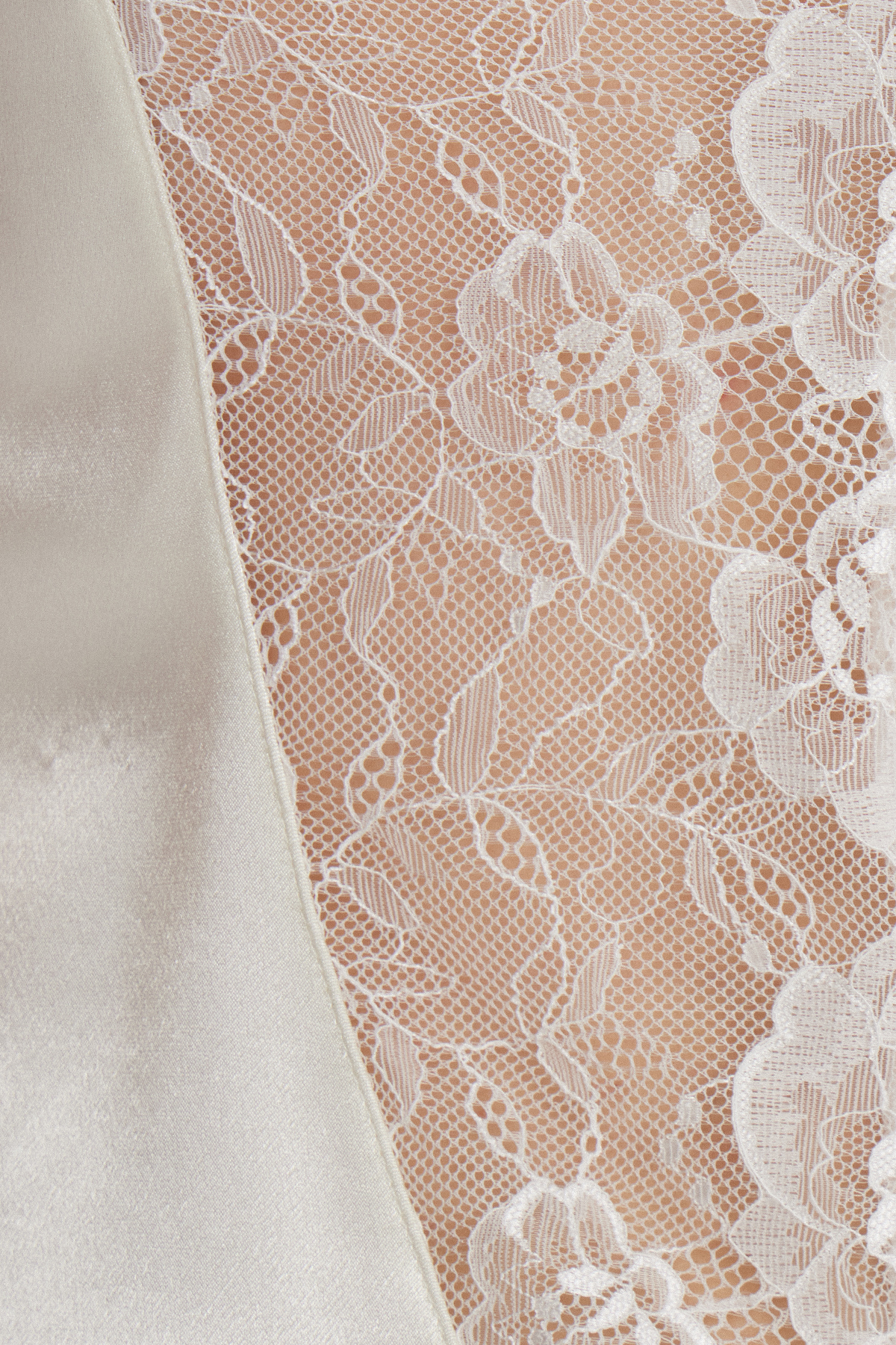 Faizel Spaghetti Satin Lace Mini Dress