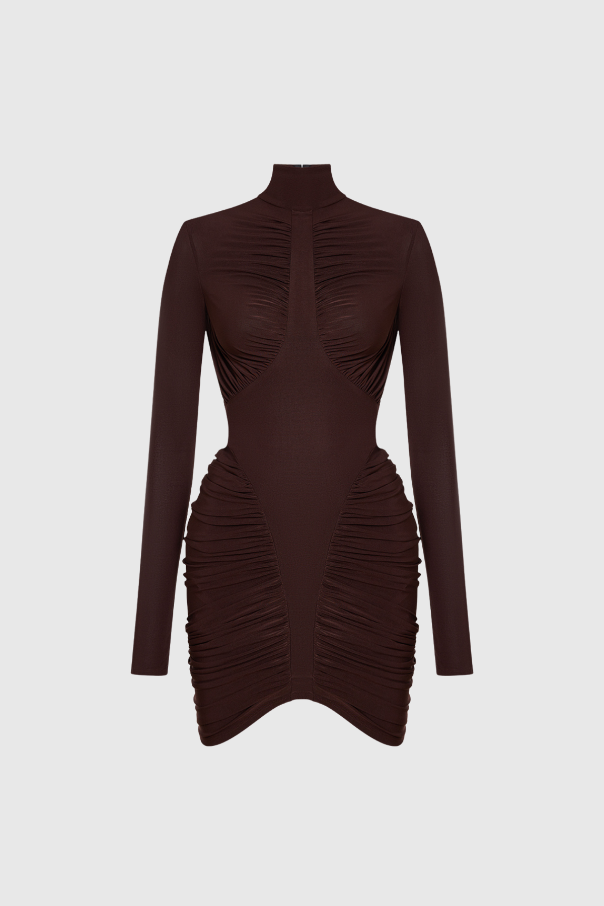 Fehime Backless Ruch Mini Dress