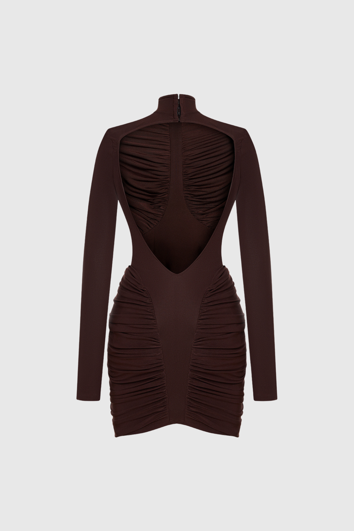 Fehime Backless Ruch Mini Dress