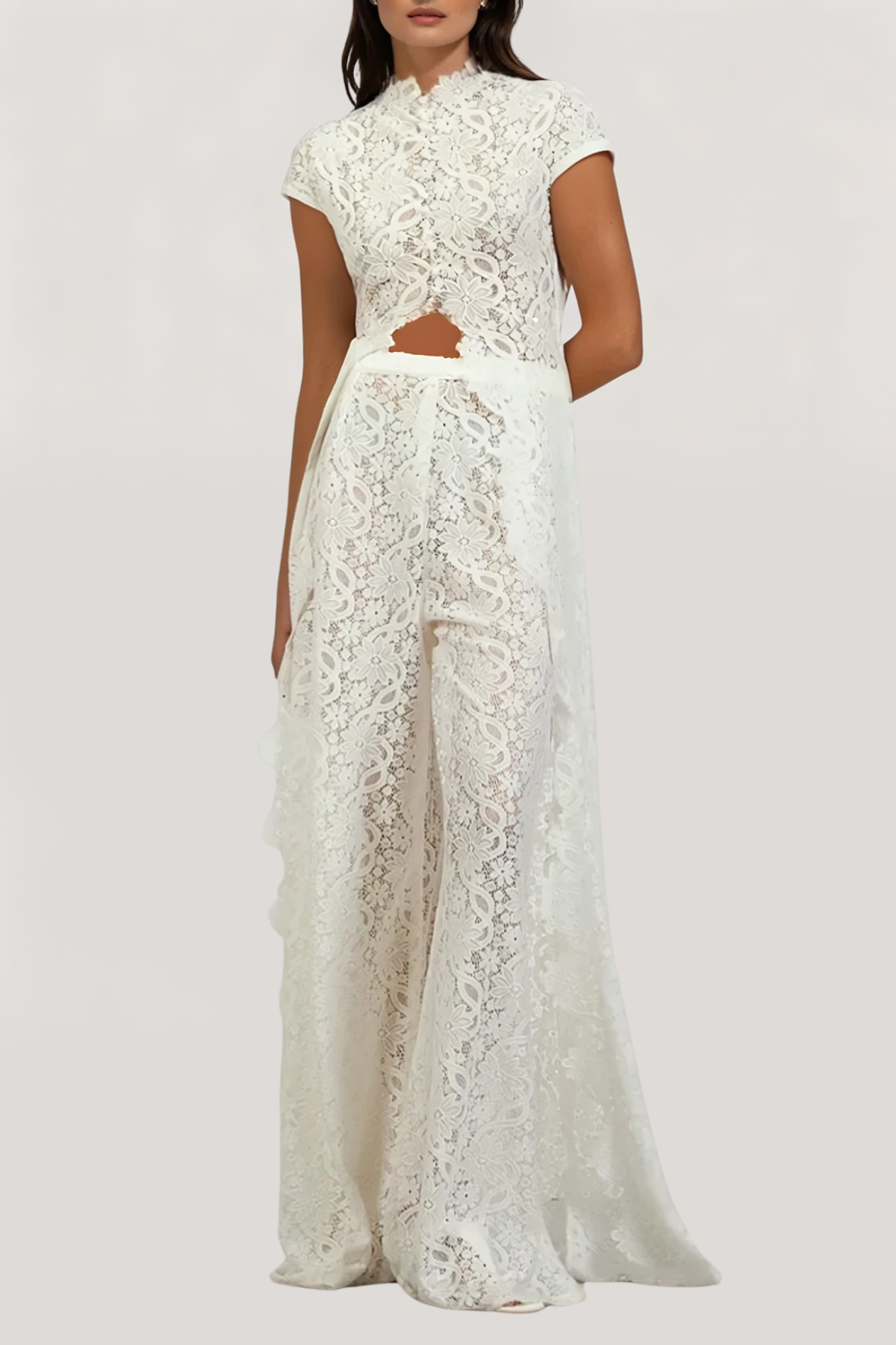 Famke Floral Crop Skirt Set