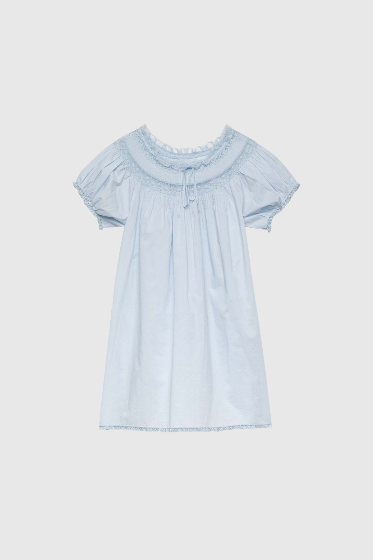 Farzad Lace Mini Dress In Sky Blue