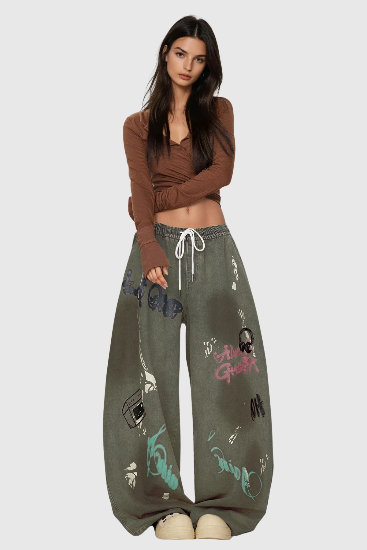 Fatih Graffiti Baggy Jeans