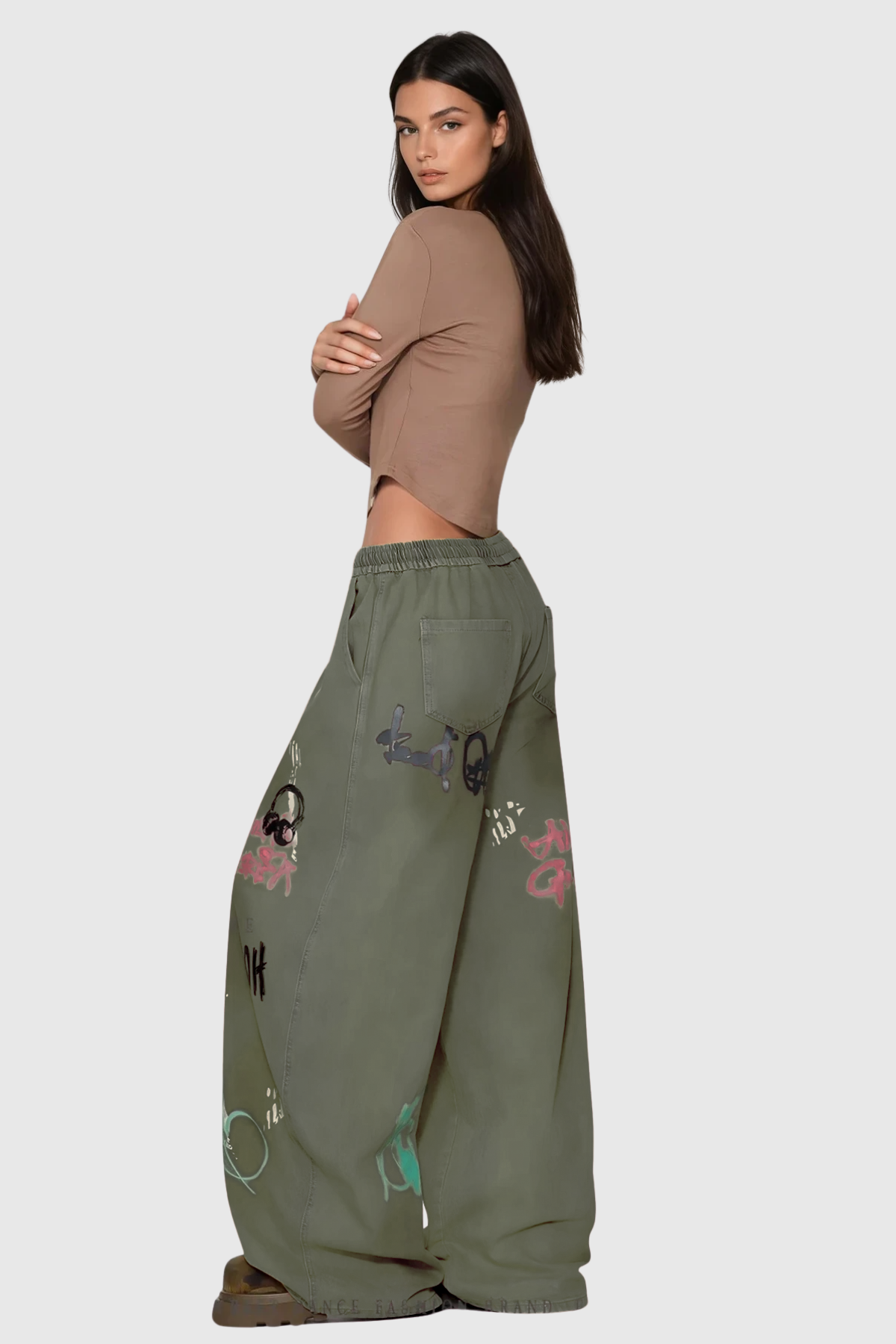 Fatih Graffiti Baggy Jeans