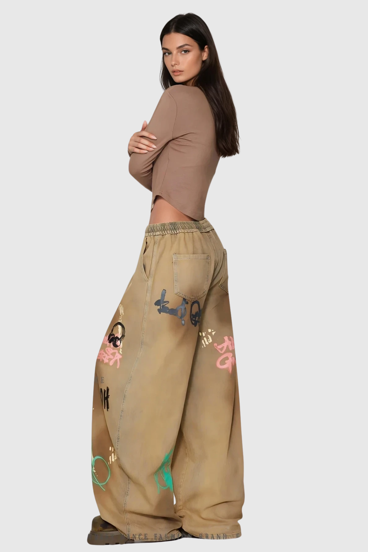 Fatih Graffiti Baggy Jeans