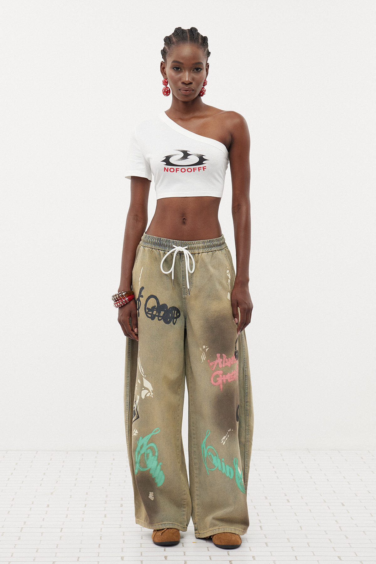 Fatih Graffiti Baggy Jeans