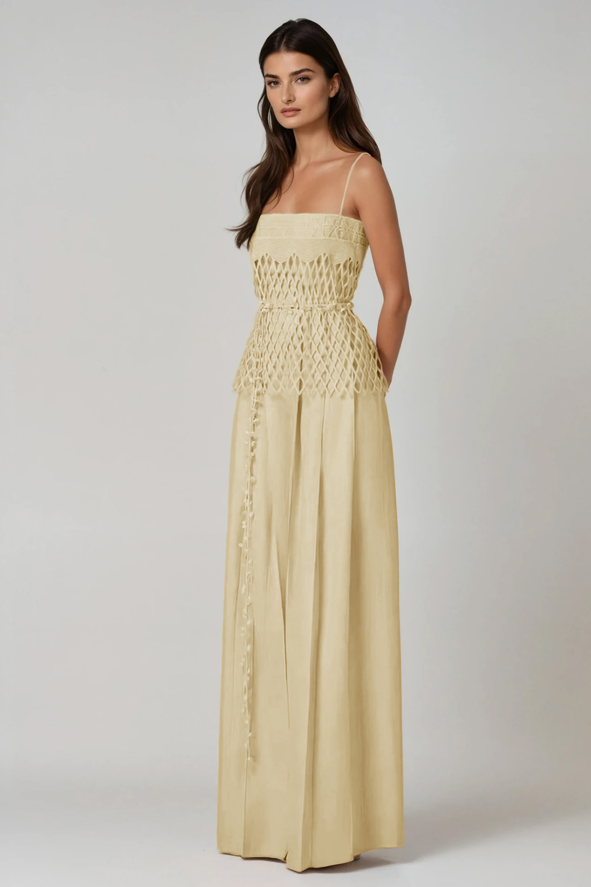 Fatsani Spaghetti Cutout Pants Set