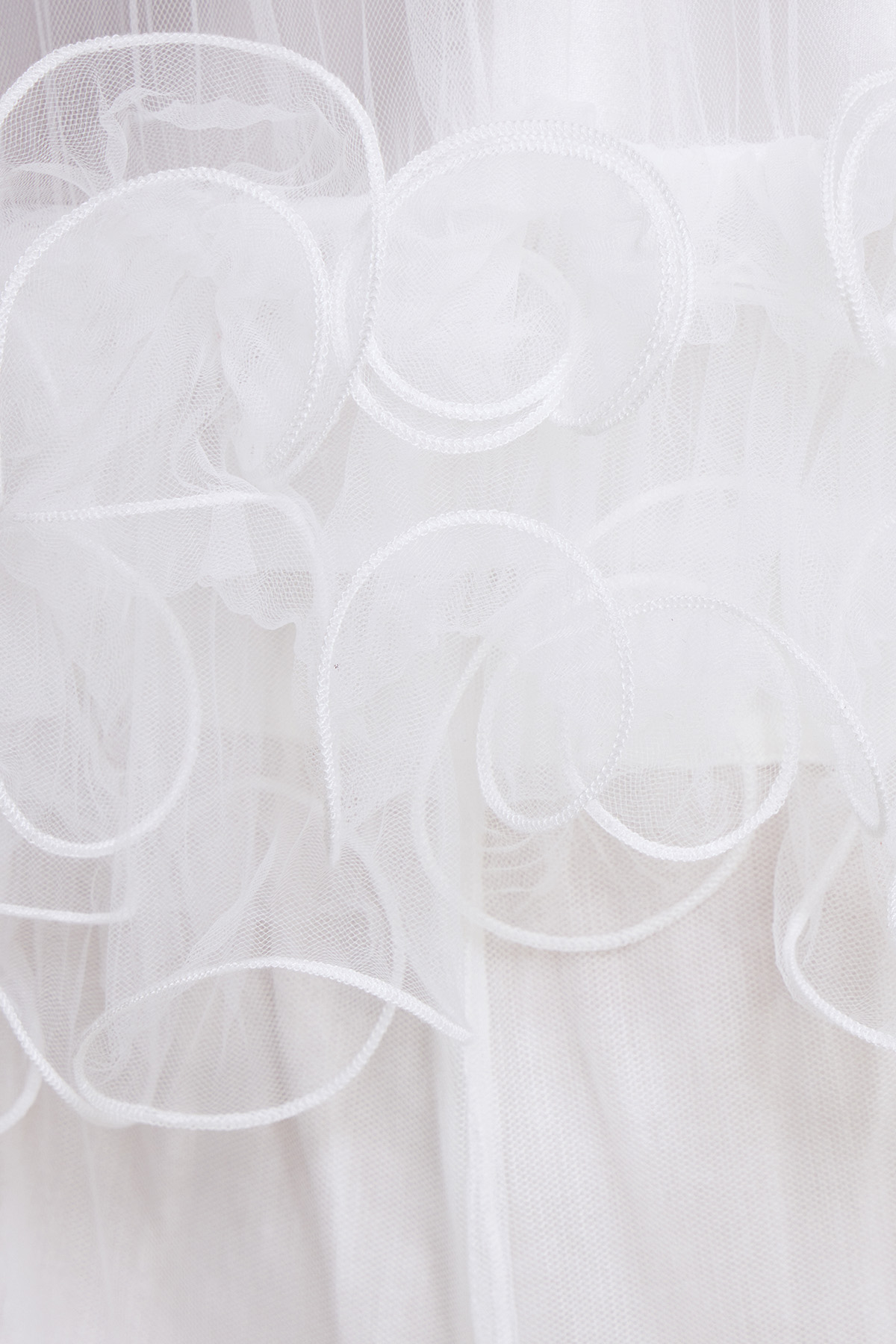 Faunus Embroidered Floral Mesh Pants In White