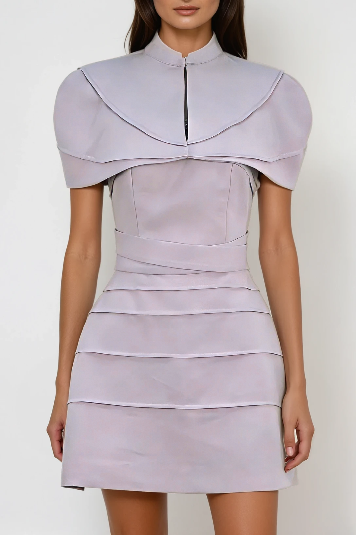 Fazl Deconstruct Shawl Mini Dress