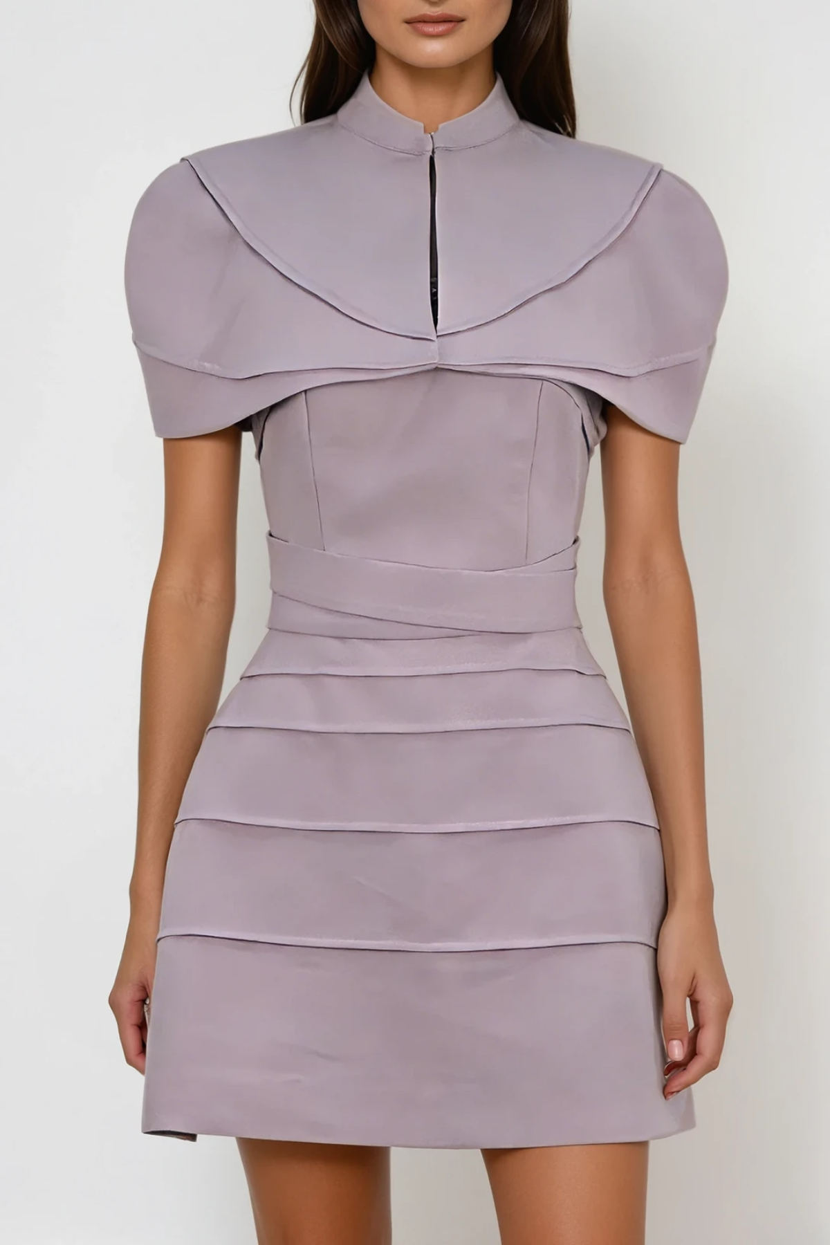 Fazl Deconstruct Shawl Mini Dress