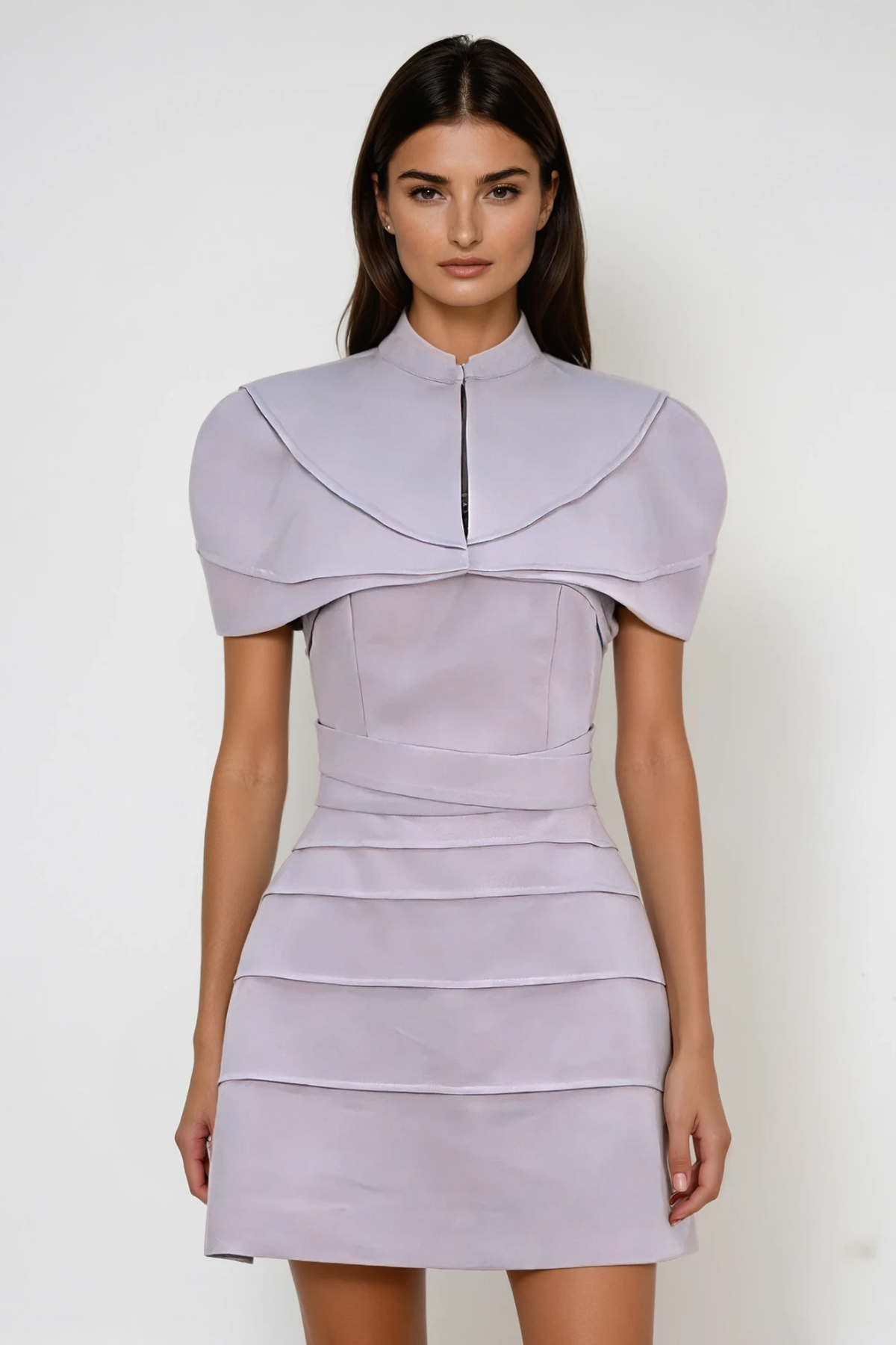 Fazl Deconstruct Shawl Mini Dress