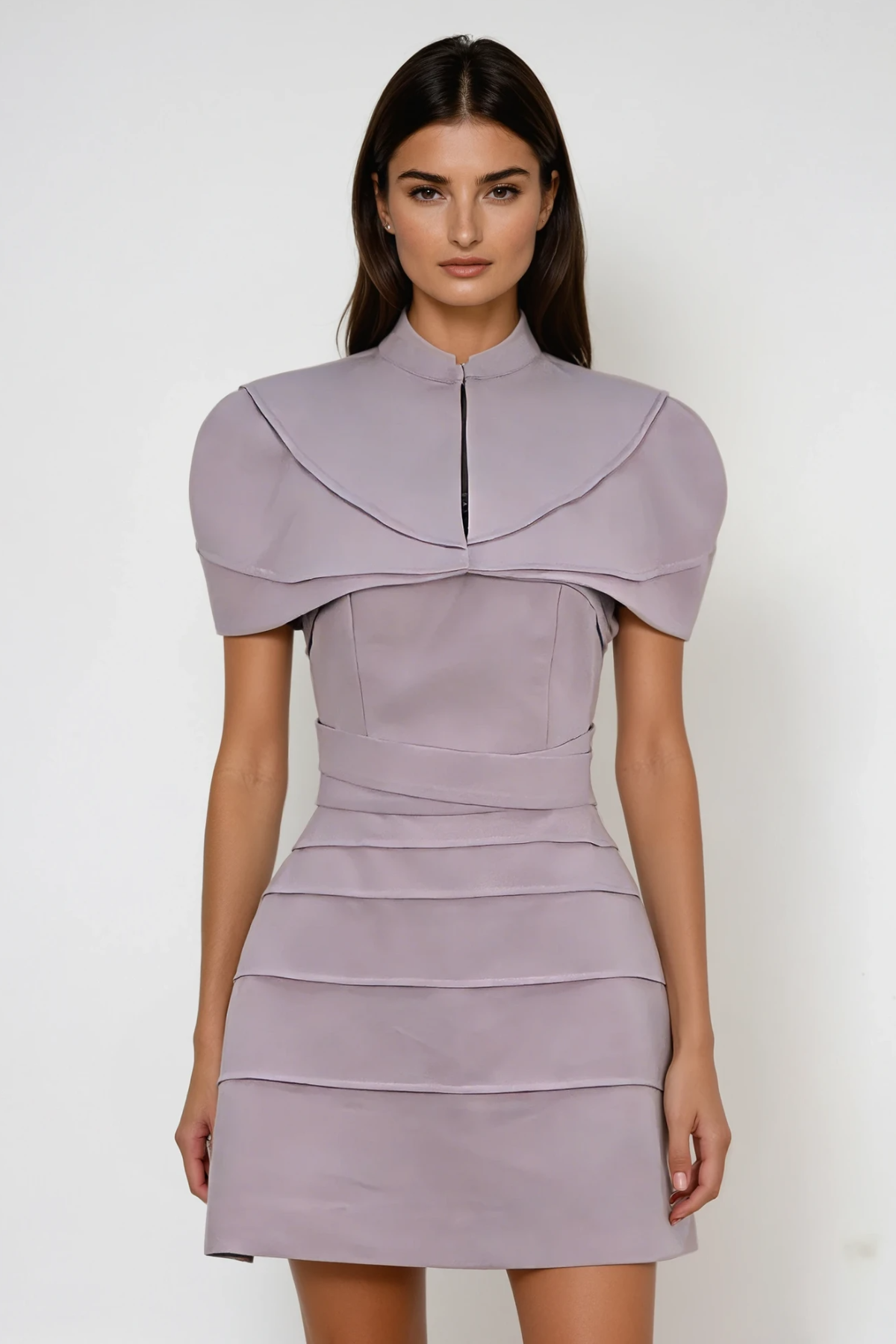 Fazl Deconstruct Shawl Mini Dress