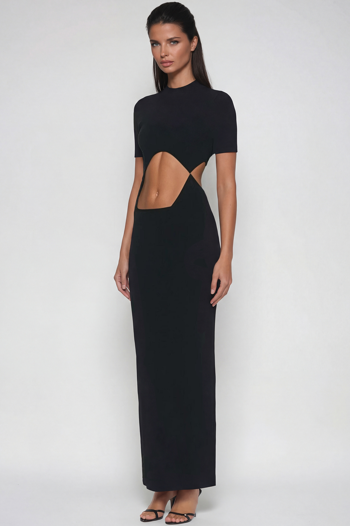 Febe Cutout Asymmetric Maxi Dress