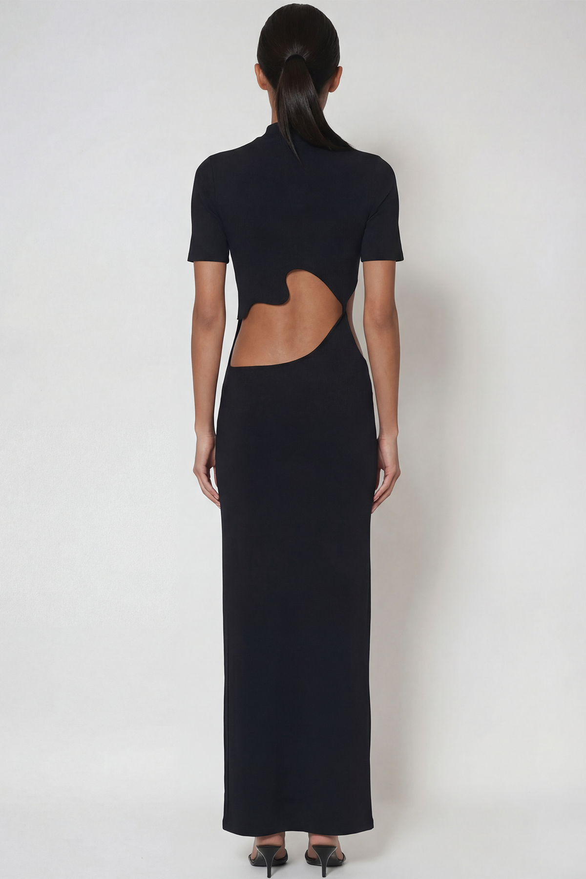 Febe Cutout Asymmetric Maxi Dress