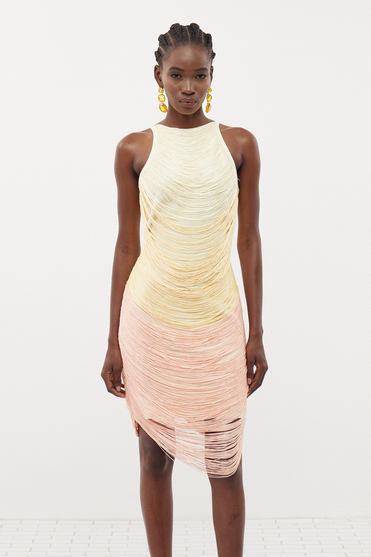 Fedde Hayley Fringe Mini Dress