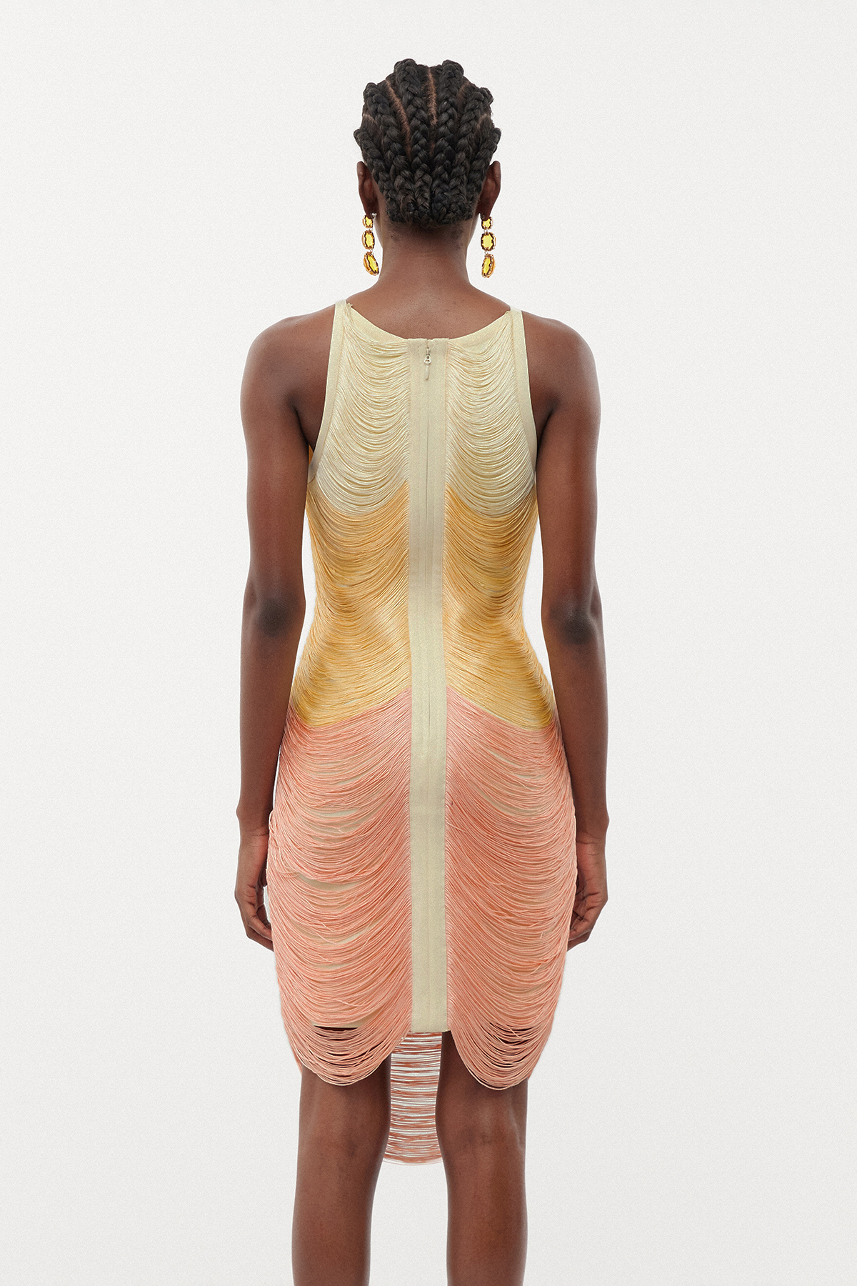 Fedde Hayley Fringe Mini Dress