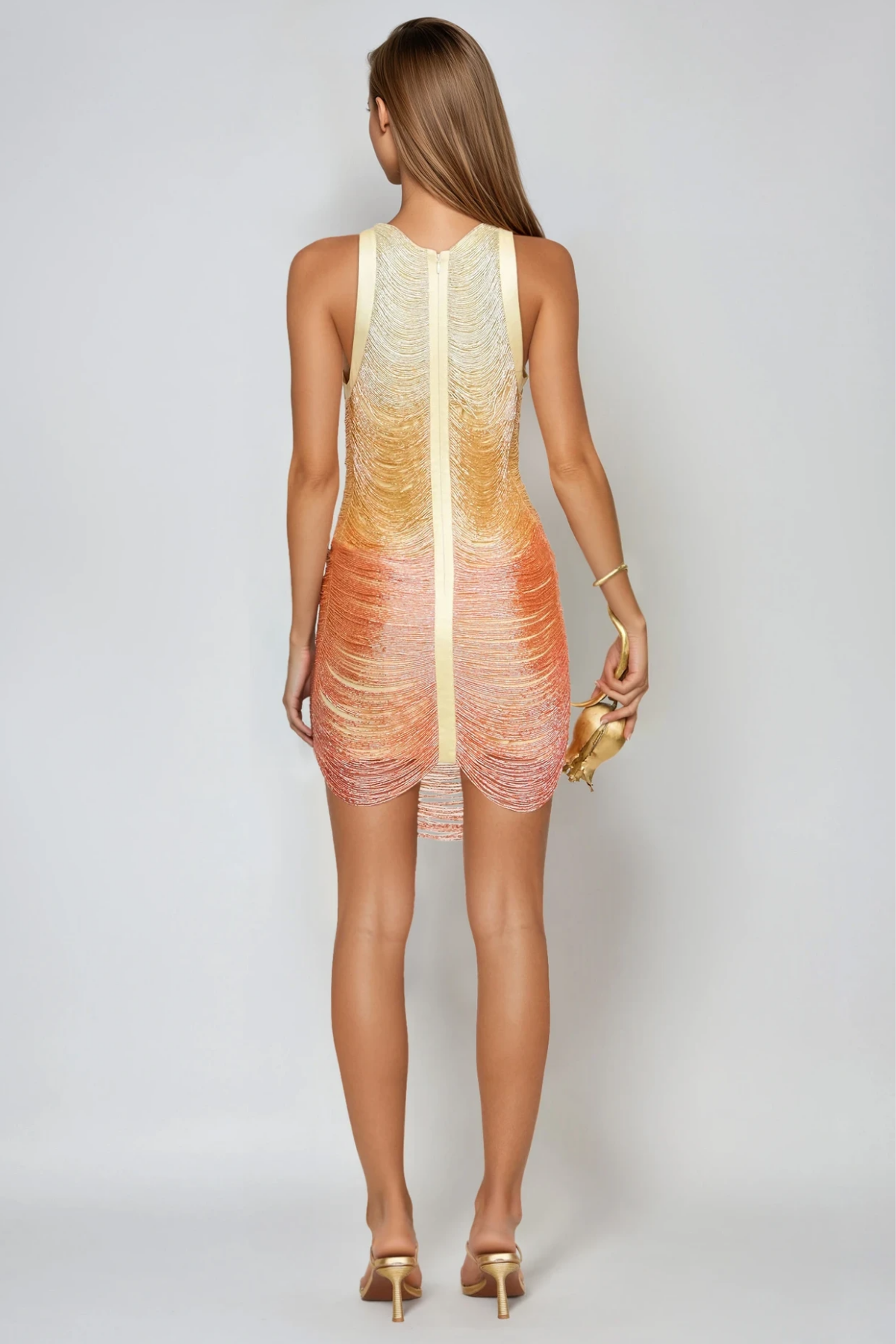 Fedde Hayley Fringe Mini Dress