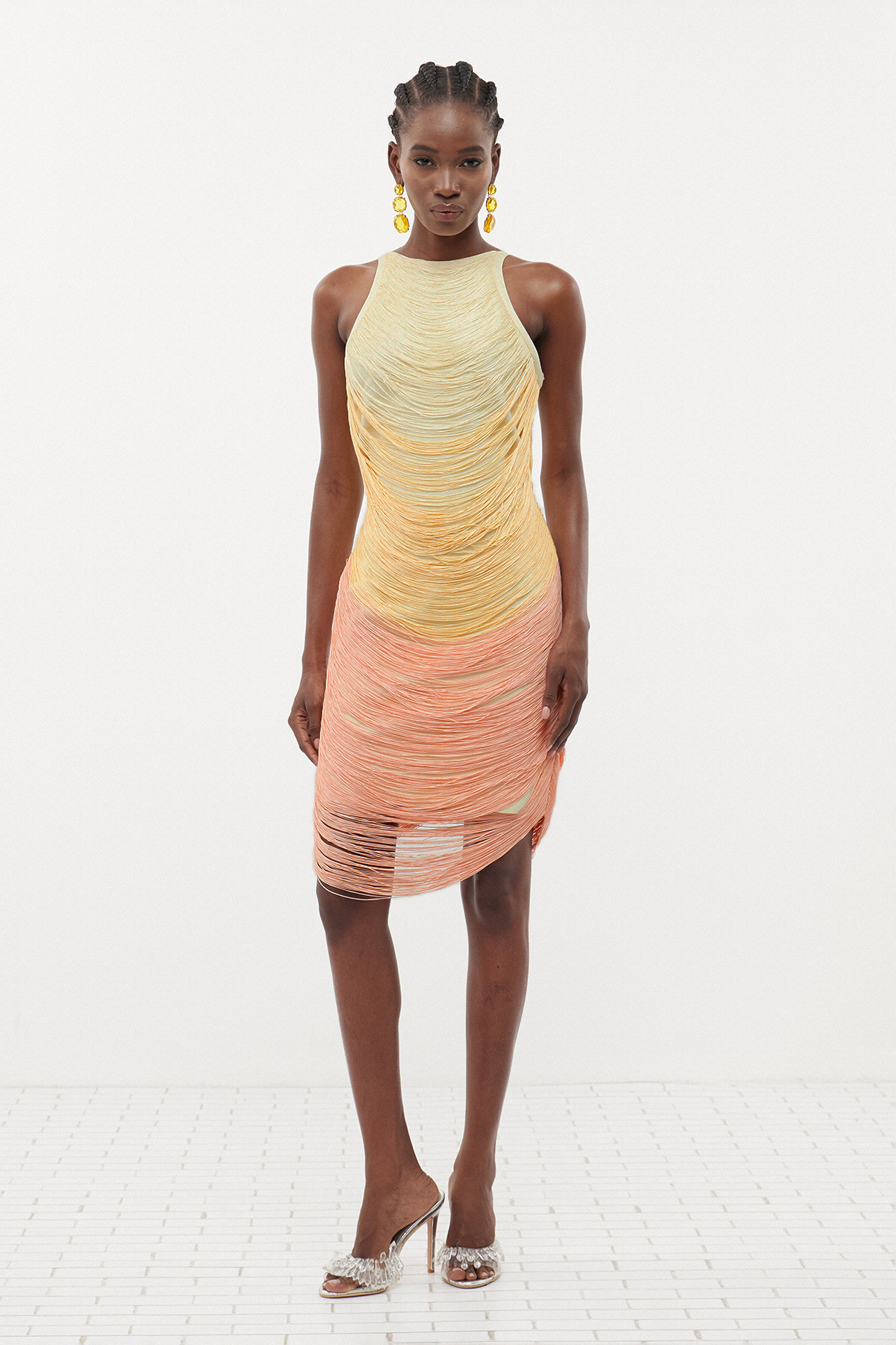 Fedde Hayley Fringe Mini Dress