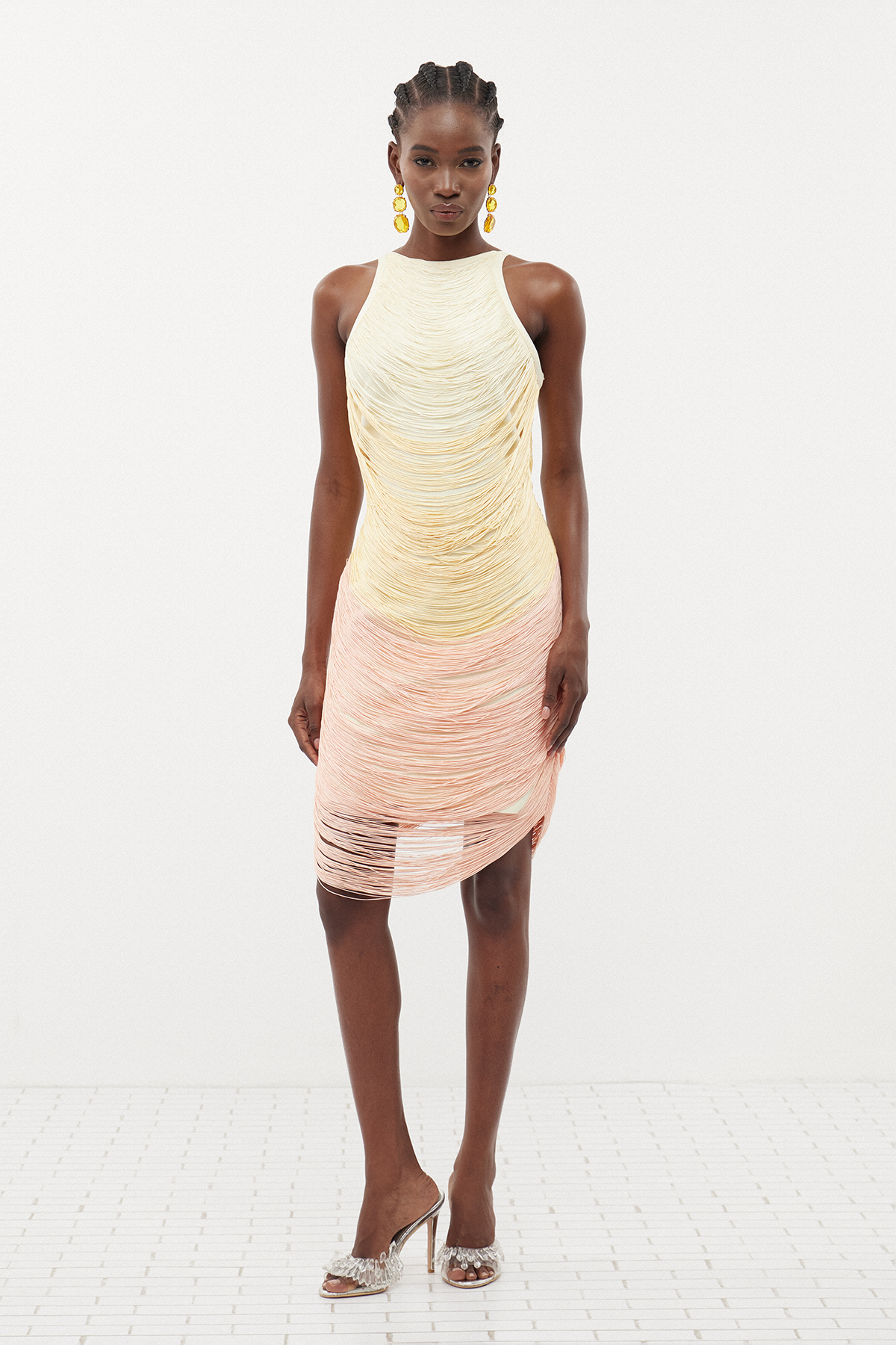 Fedde Hayley Fringe Mini Dress