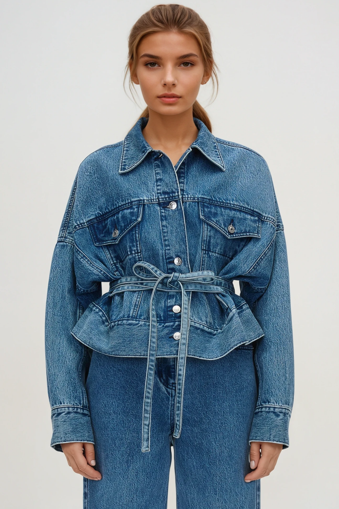 Feidhlimidh Tie Up Denim Jacket