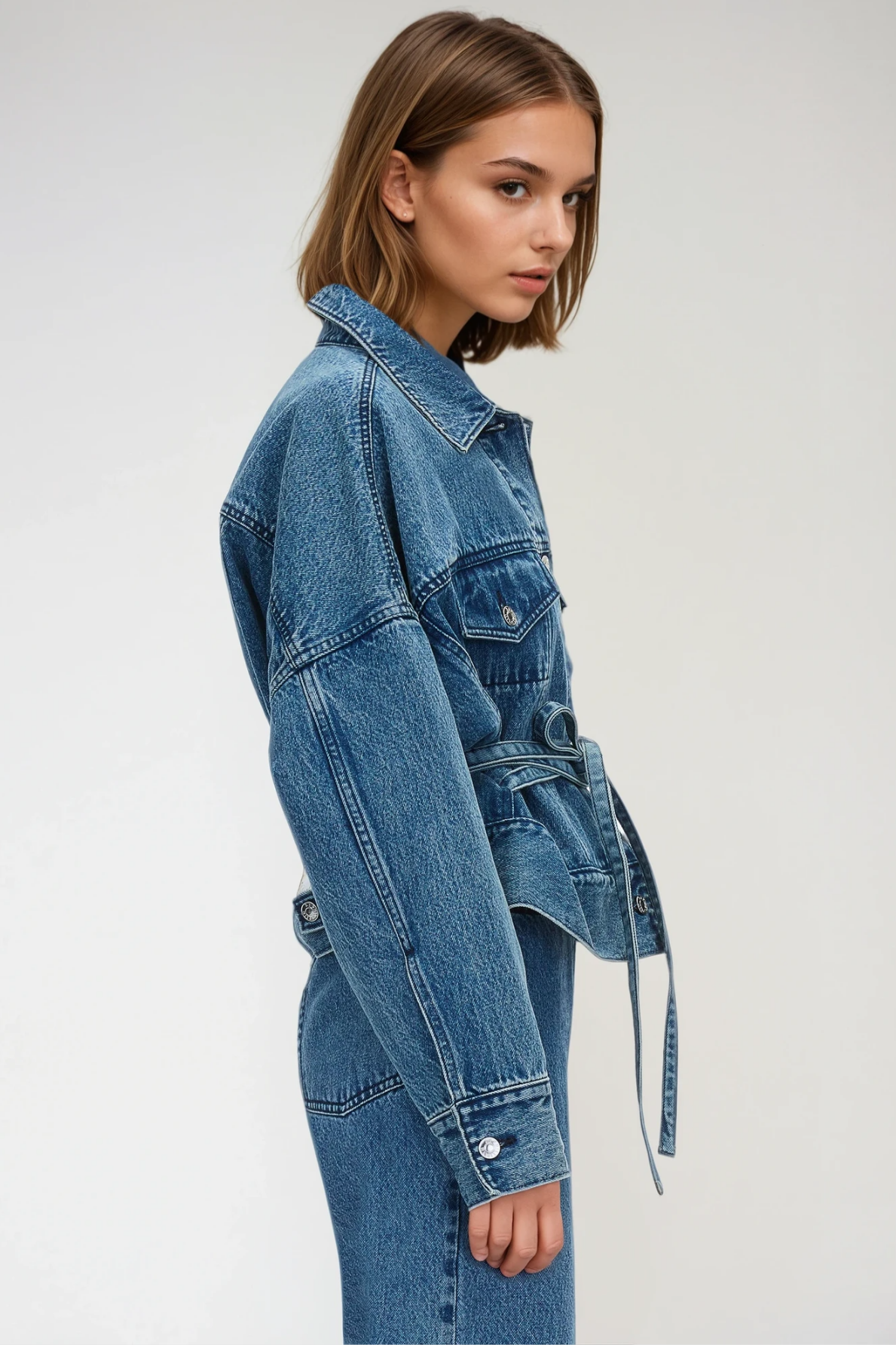 Feidhlimidh Tie Up Denim Jacket