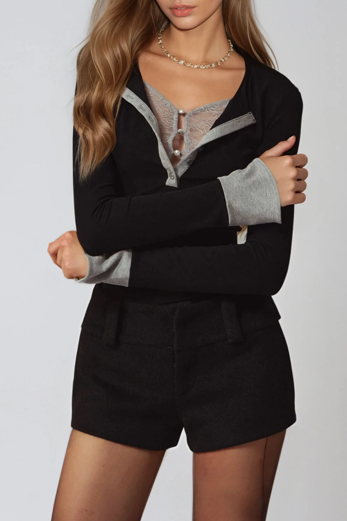 Feidlimid Deconstruct Lace Top