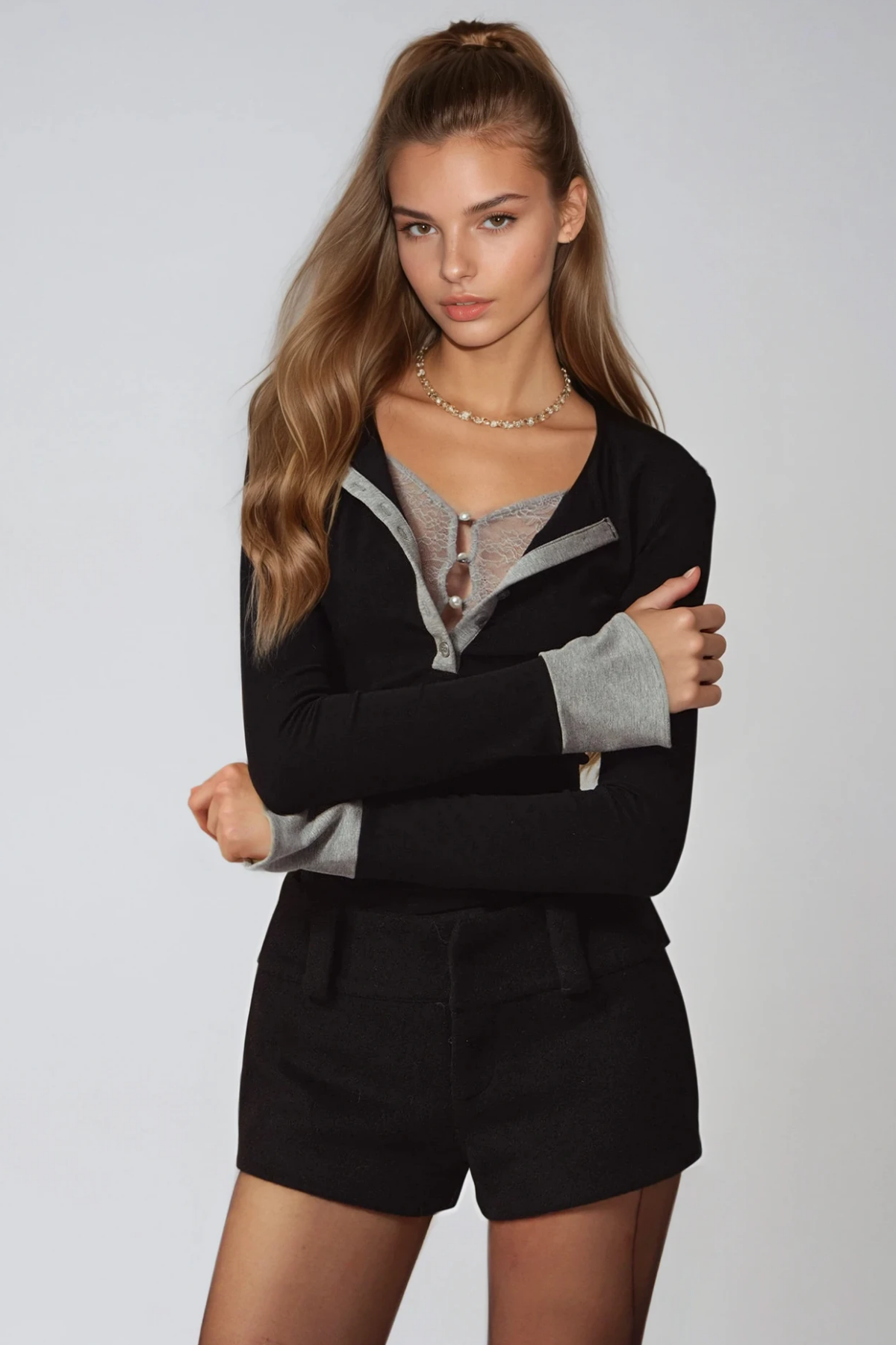 Feidlimid Deconstruct Lace Top