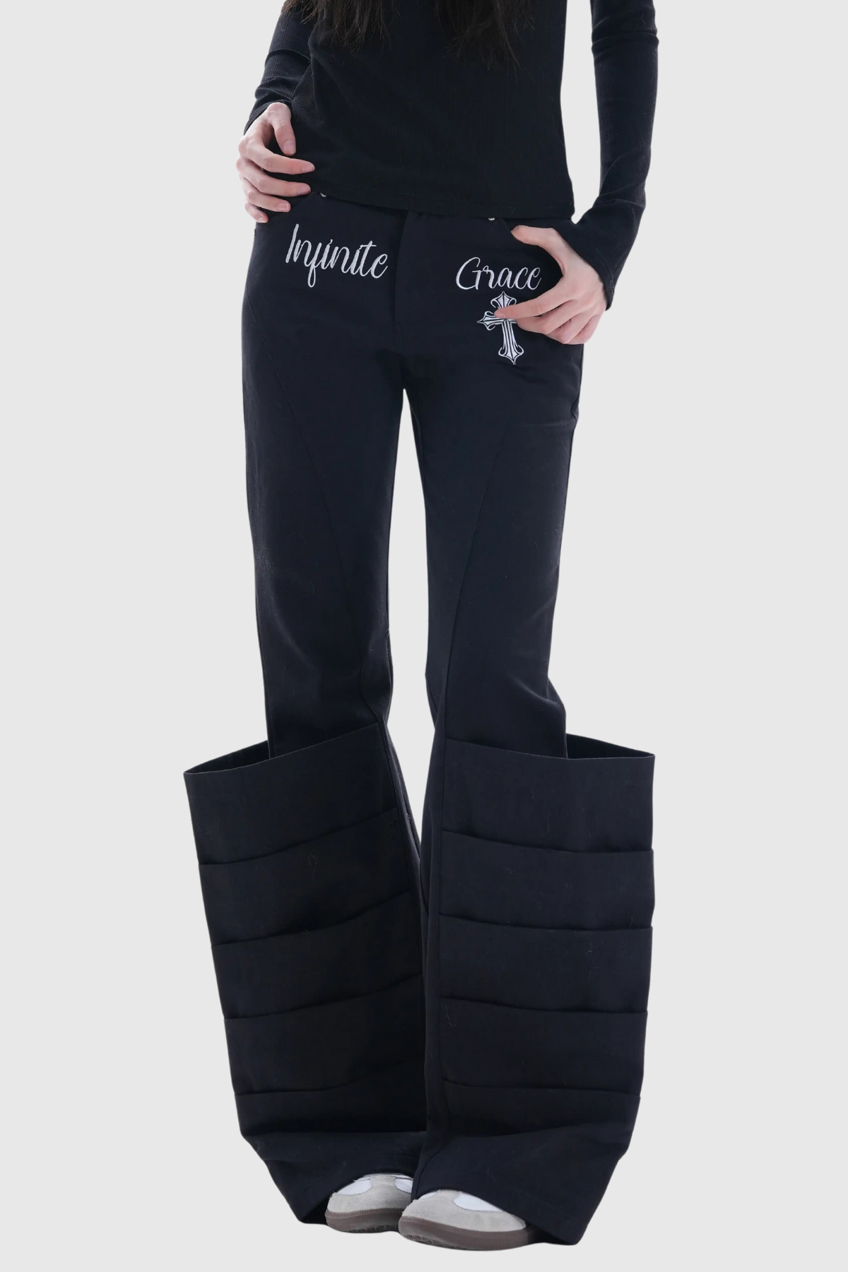 Felicidad Deconstruct Print Jeans