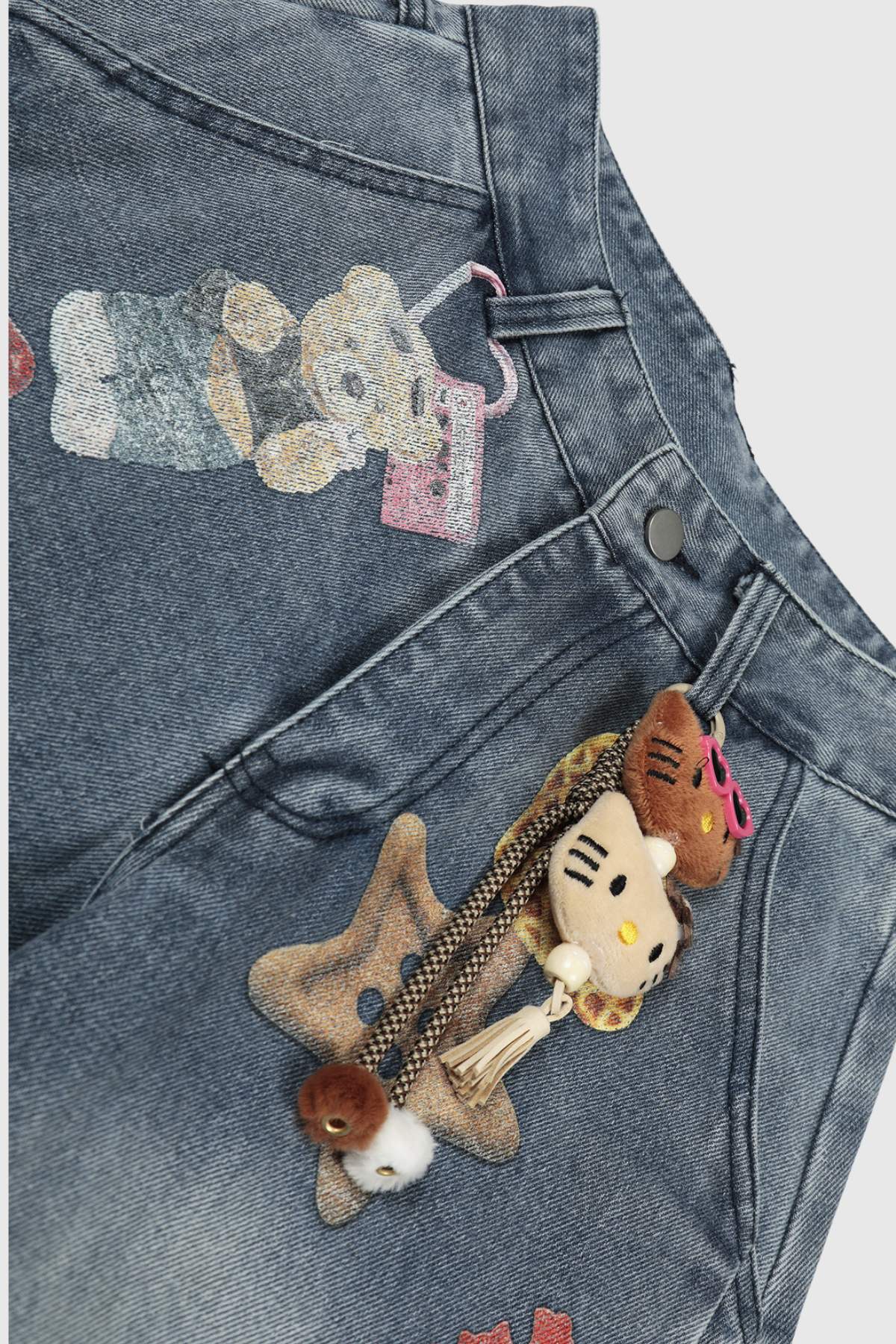 Felicitas Print Baggy Jeans
