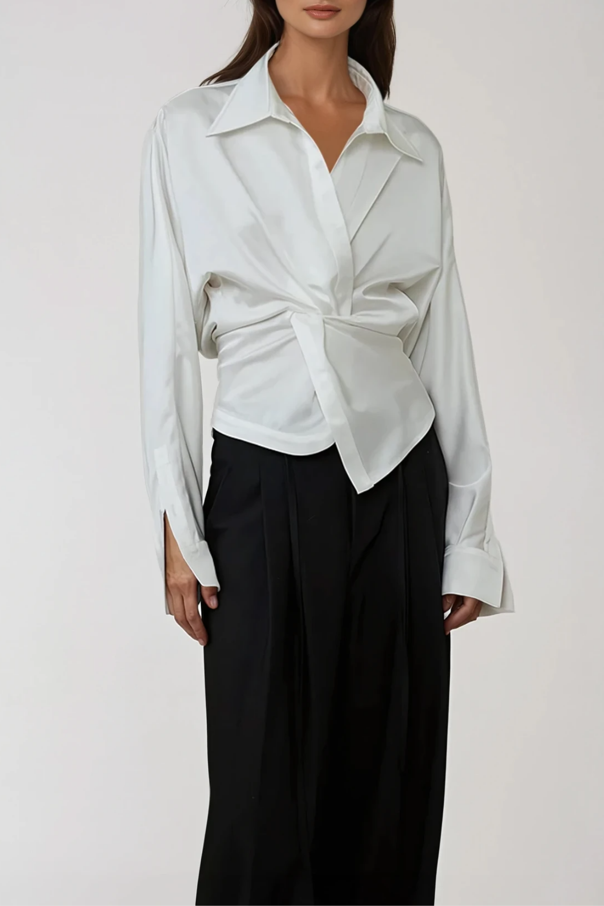 Felicity Twist Satin Shirt