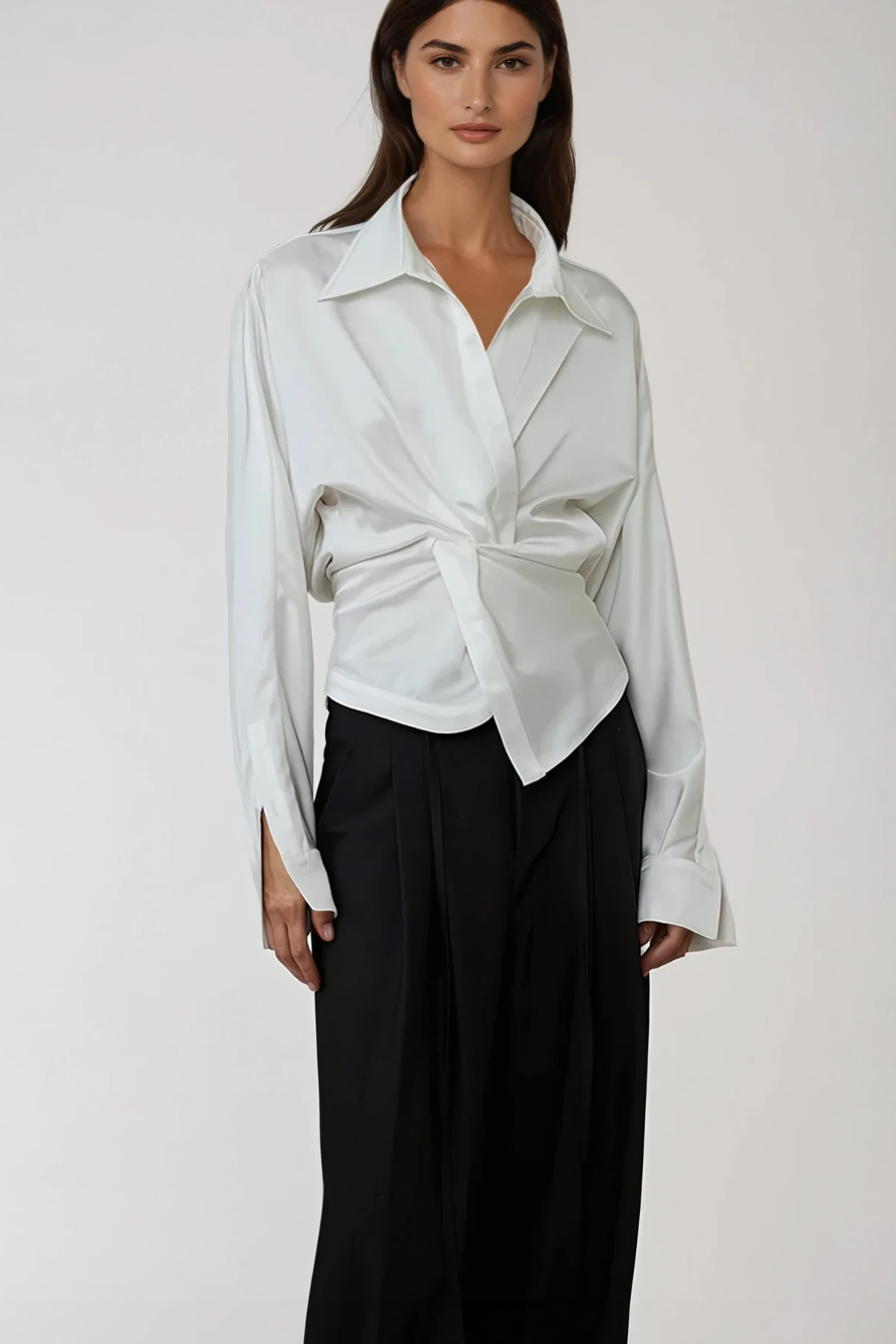 Felicity Twist Satin Shirt