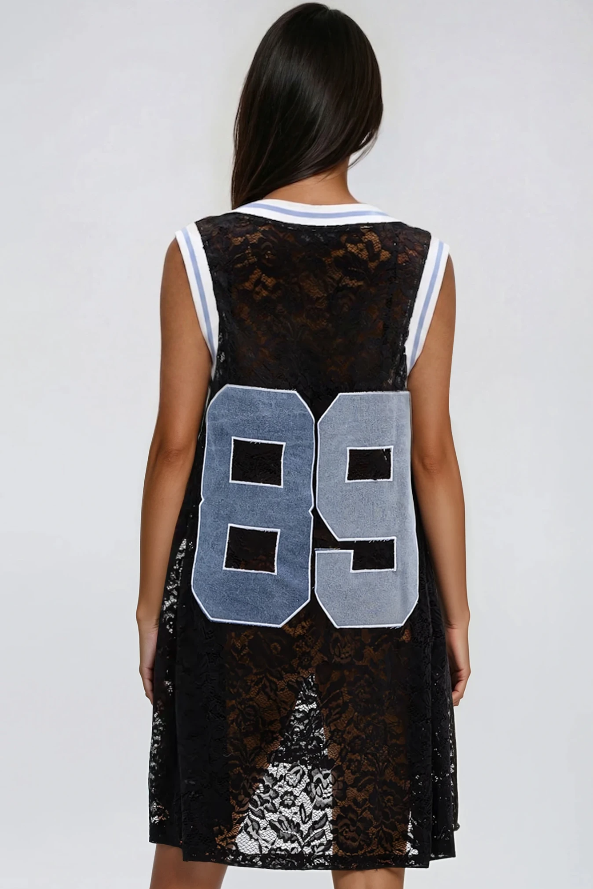 Felicjan Lace Print Tank Mini Dress