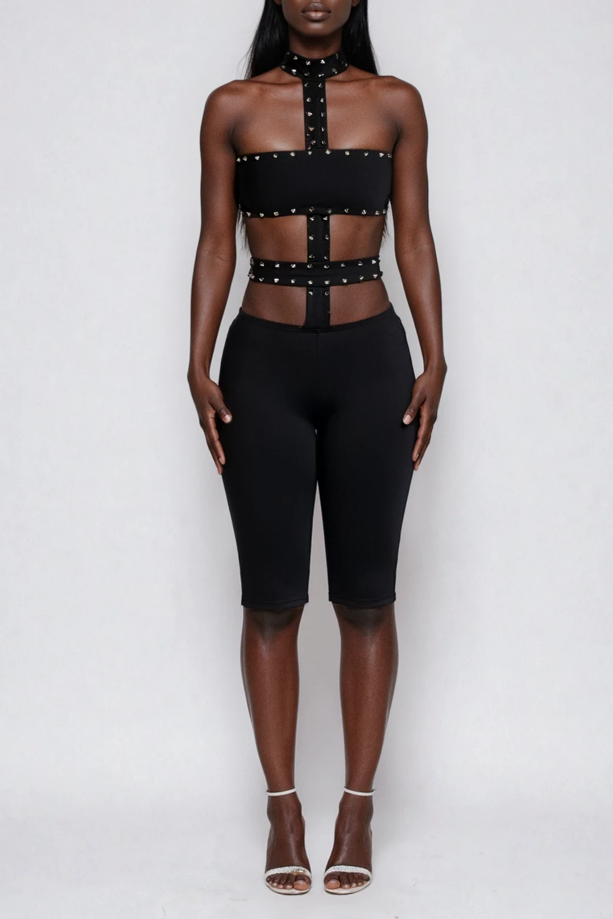 Felipa Halter Neck Embellished Jumpsuit