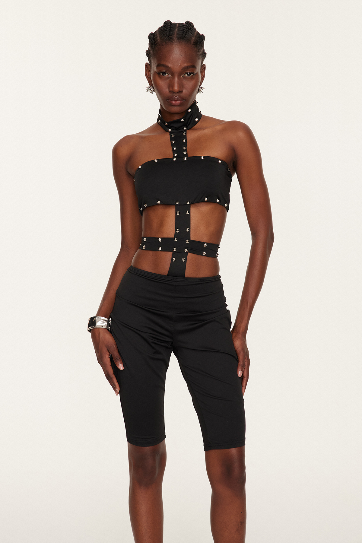 Felipa Halter Neck Embellished Jumpsuit