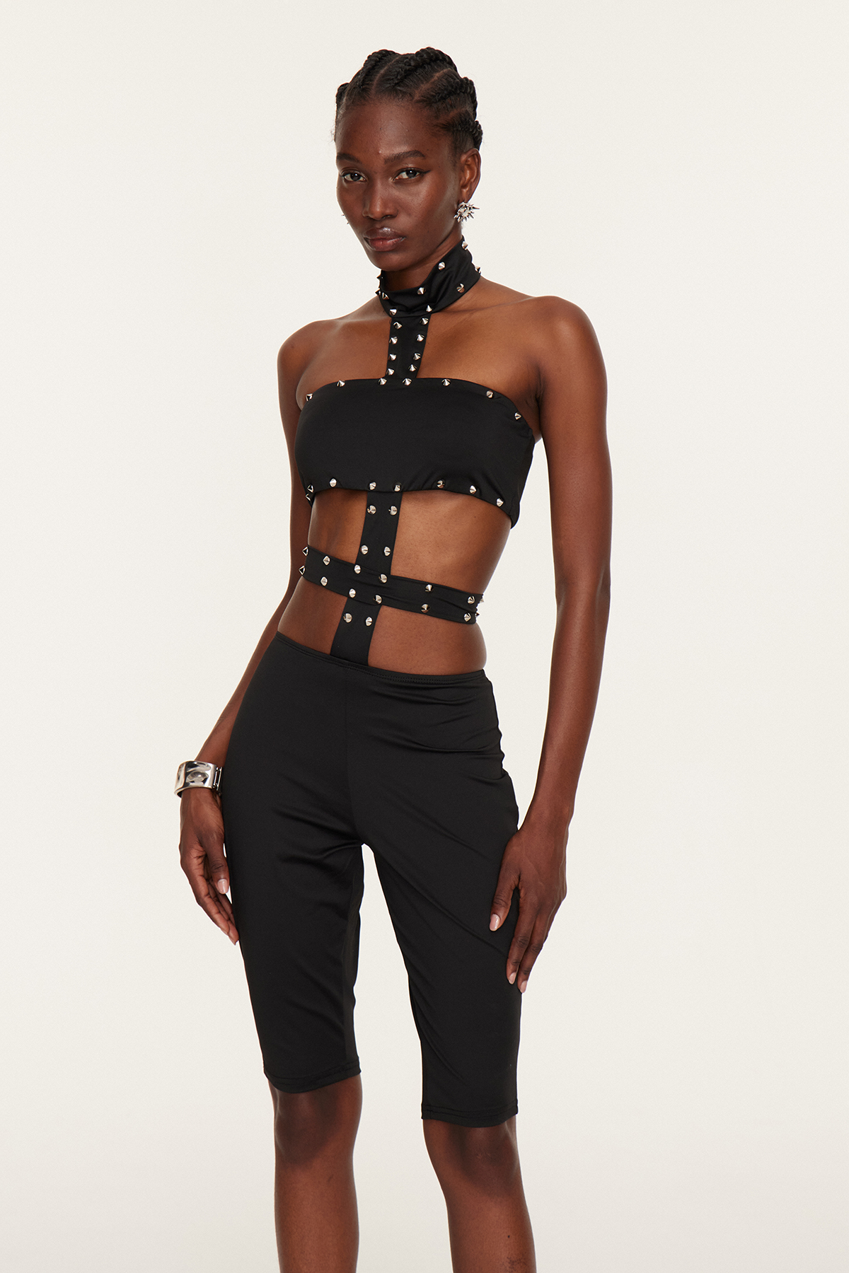 Felipa Halter Neck Embellished Jumpsuit