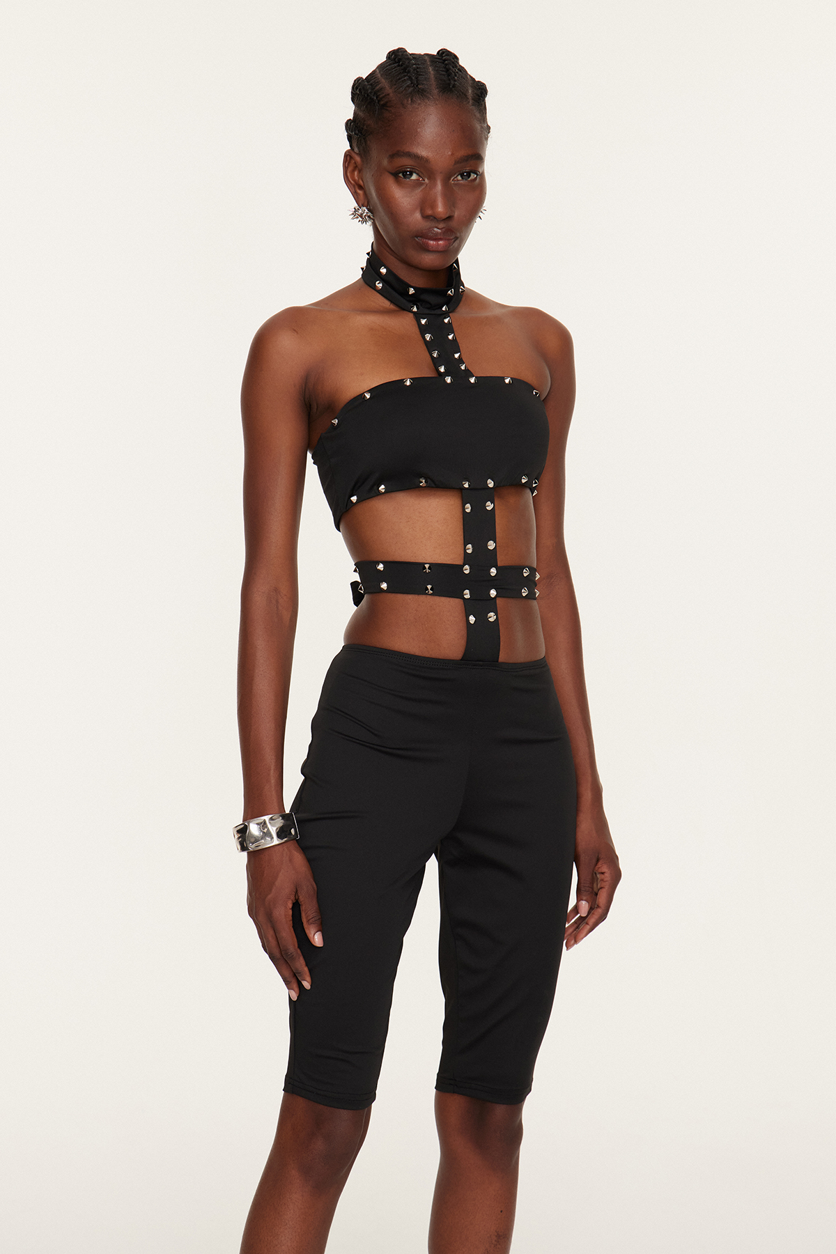 Felipa Halter Neck Embellished Jumpsuit