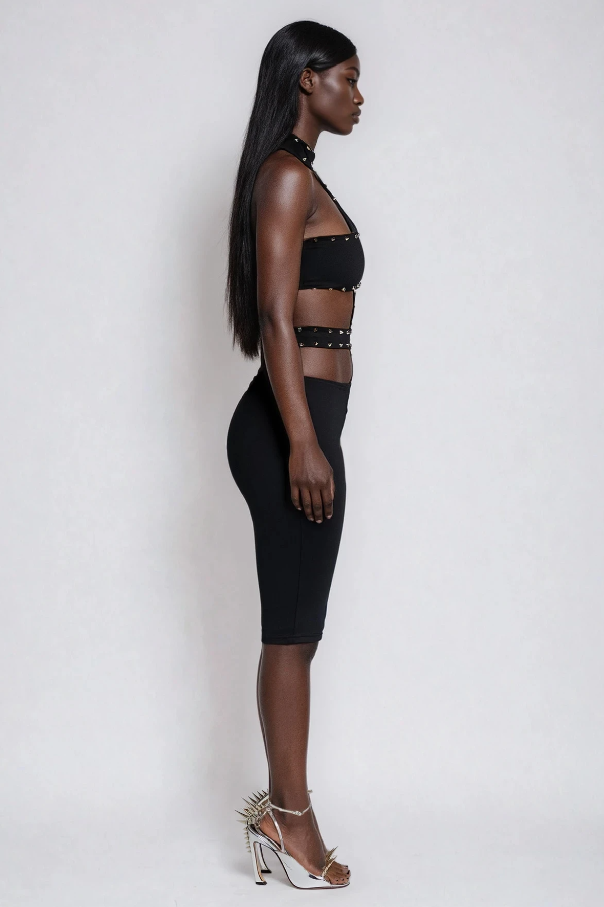 Felipa Halter Neck Embellished Jumpsuit