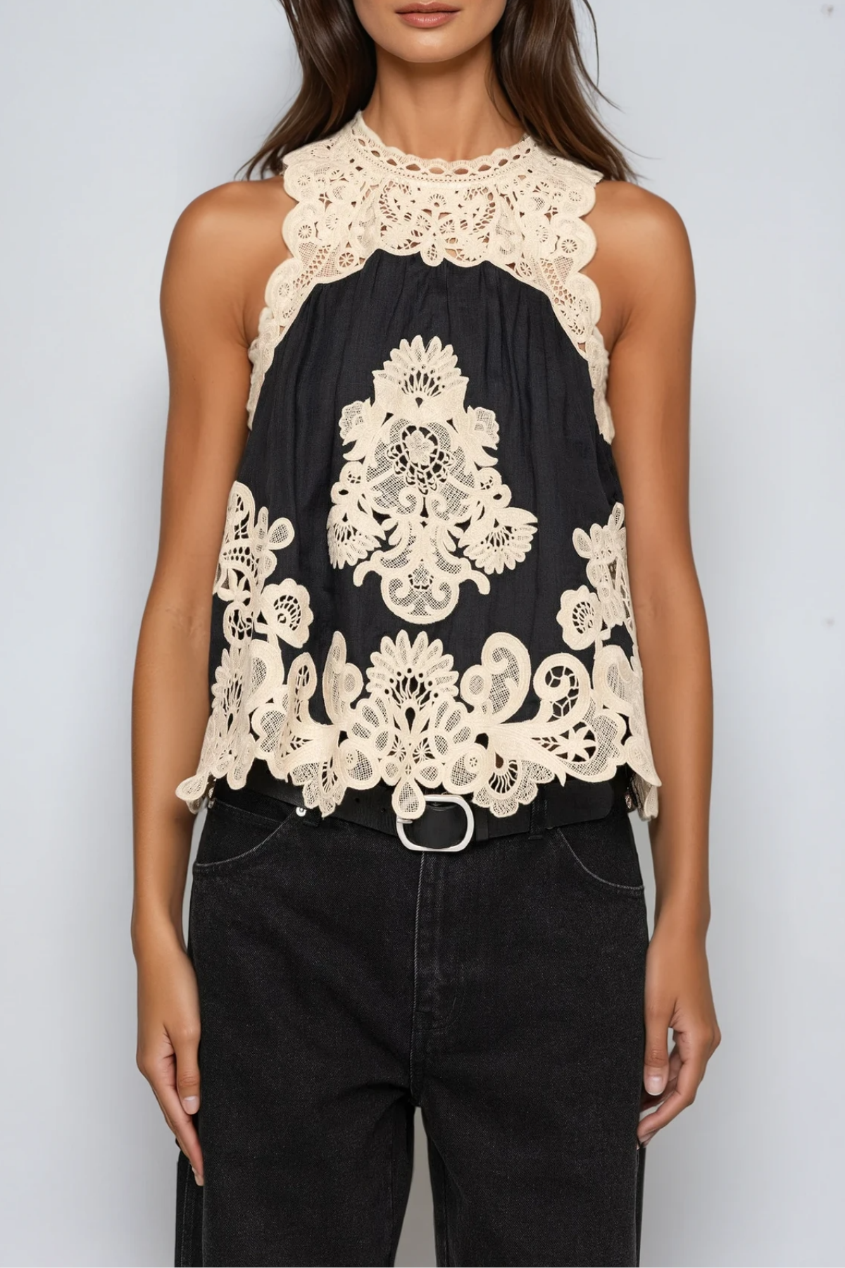 Felisa Sleeveless Cutout Top