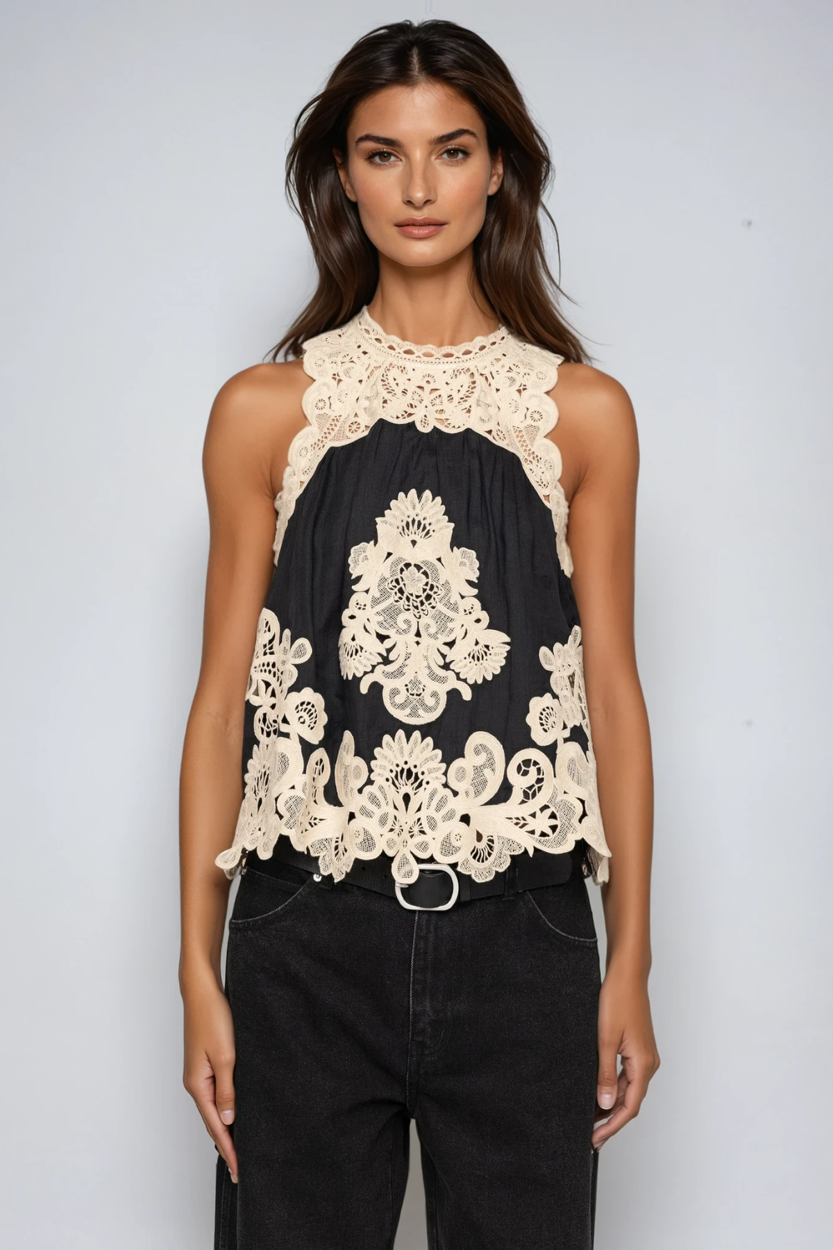 Felisa Sleeveless Cutout Top