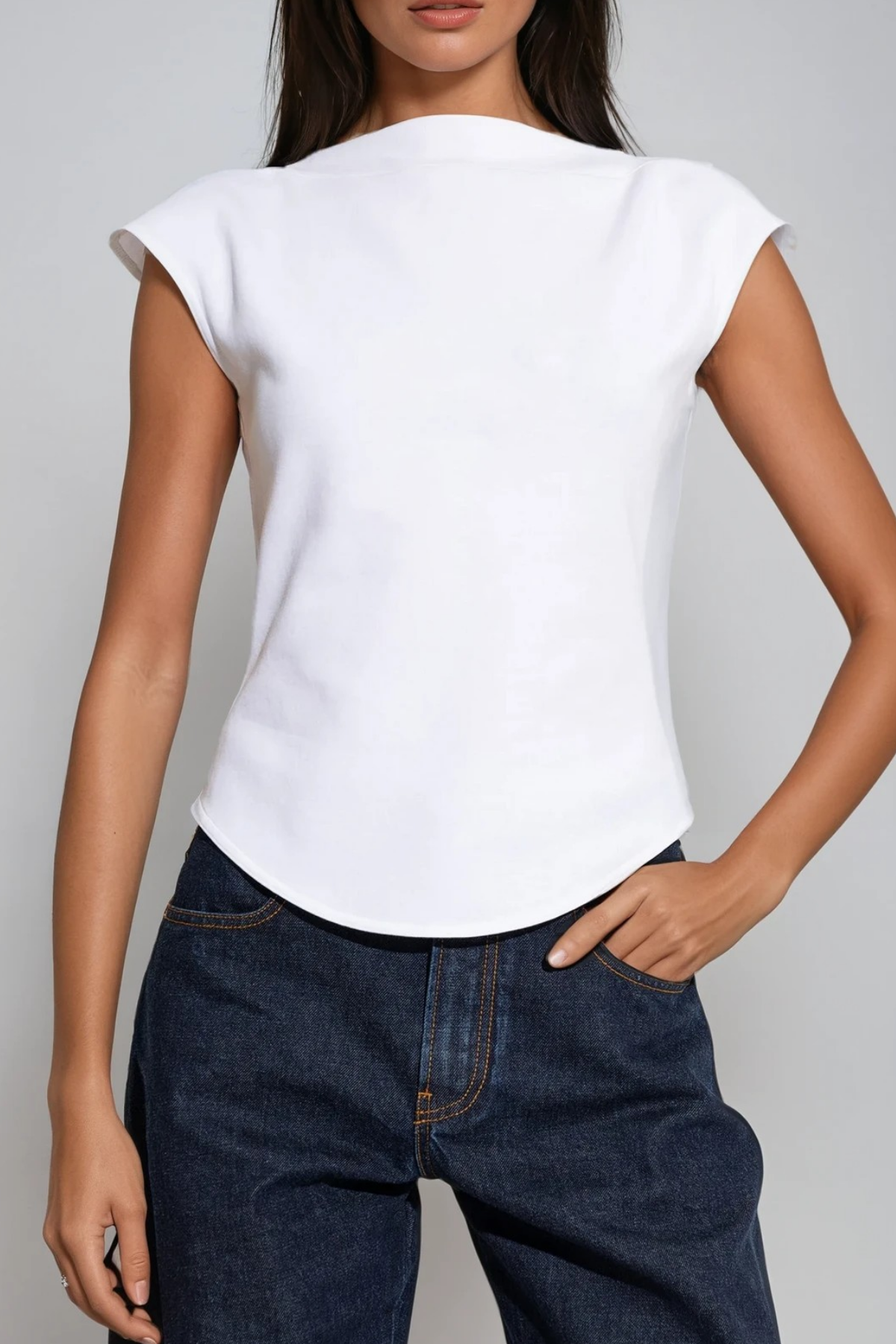 Felisha Sleeveless Deconstruct Top