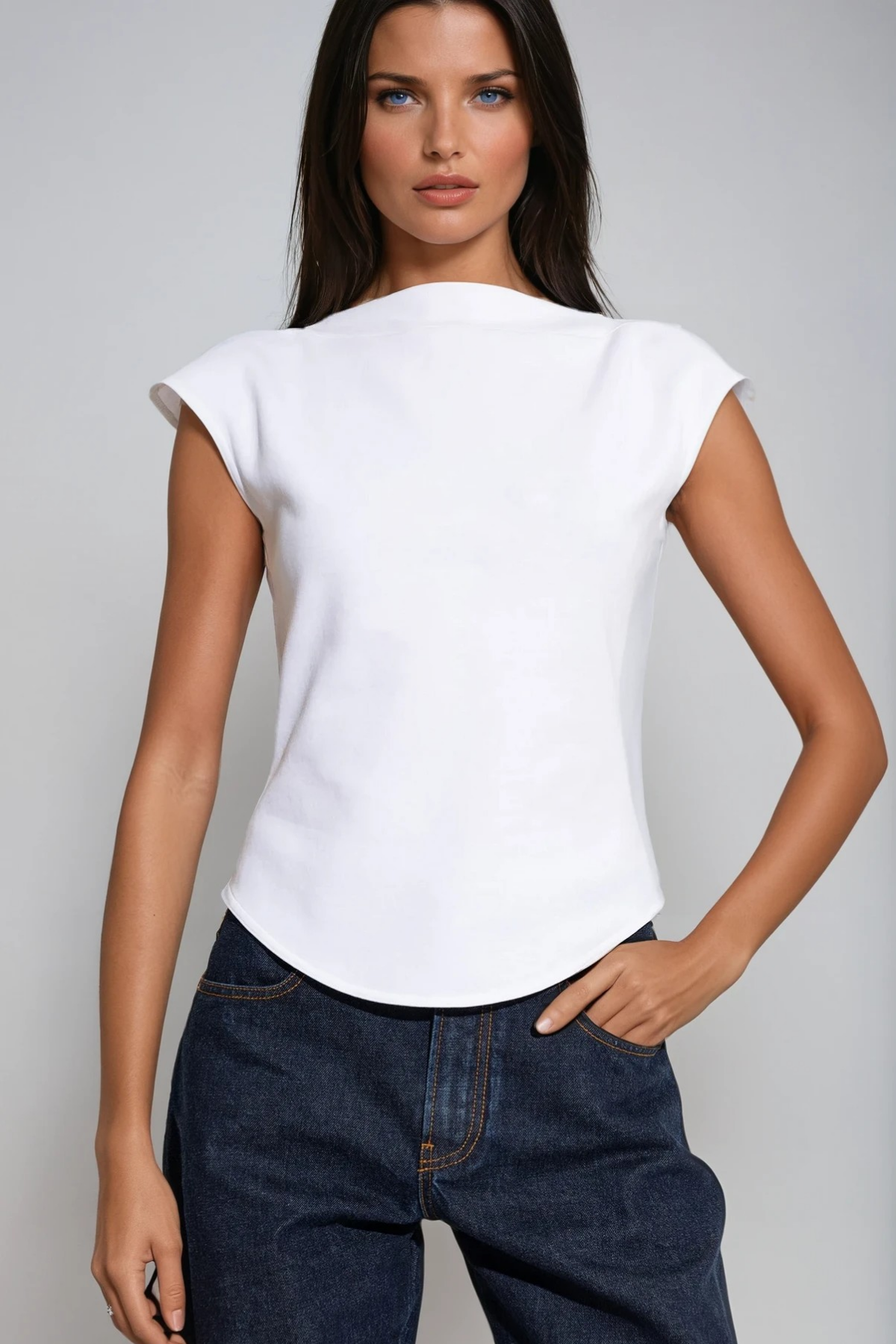 Felisha Sleeveless Deconstruct Top