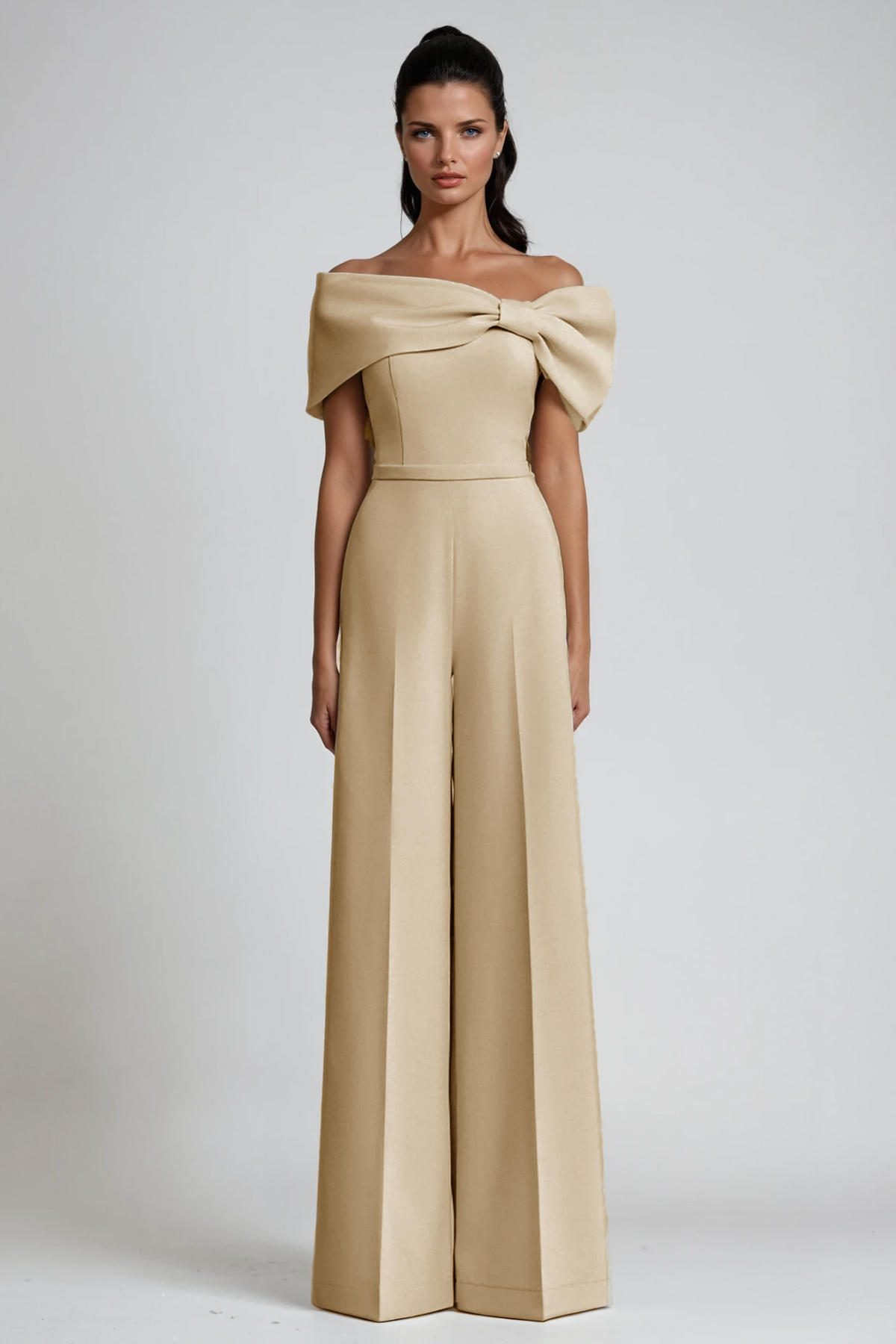 Felizitas Bow Off Shoulder Jumpsuit