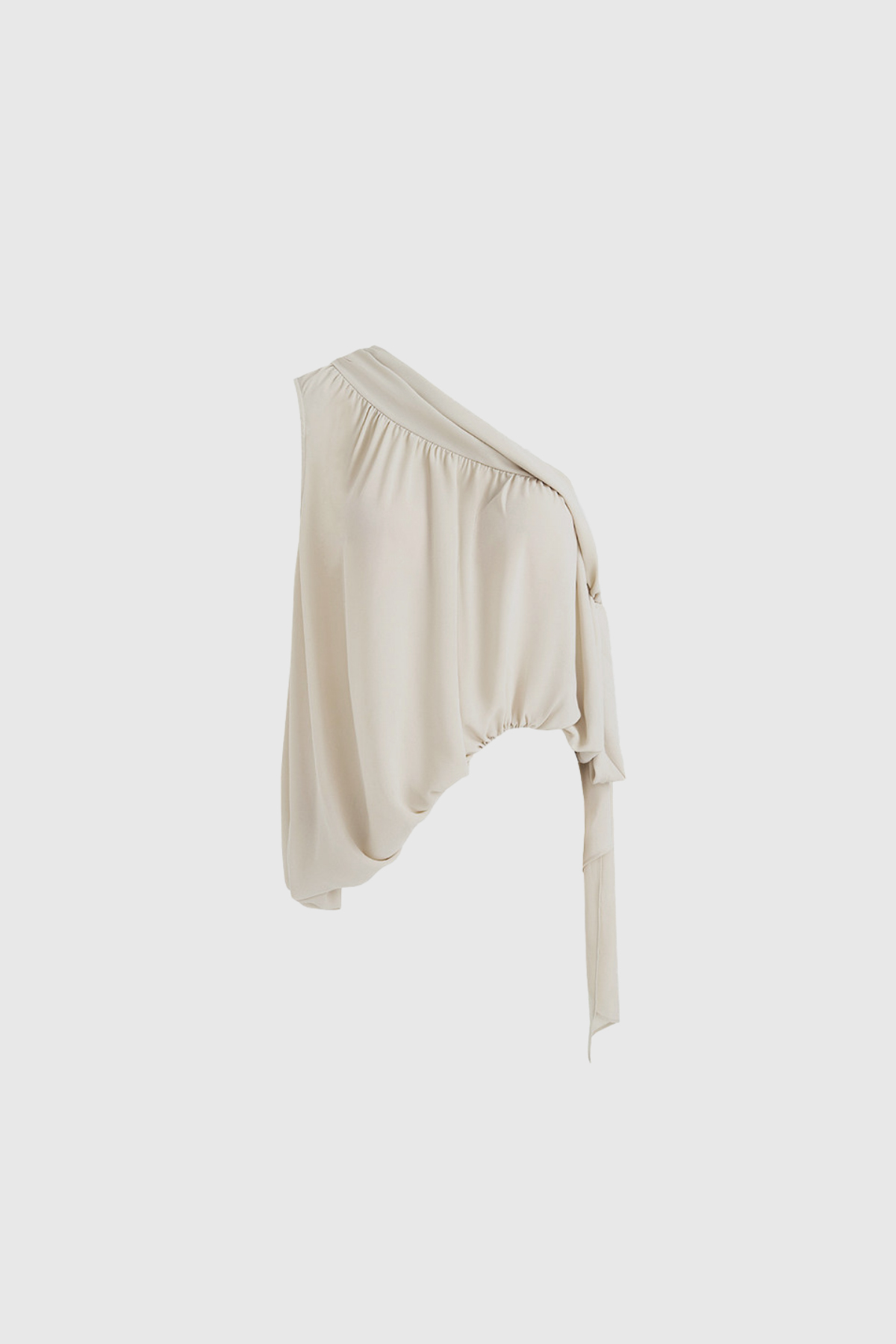 Fen One Shoulder Draped Top