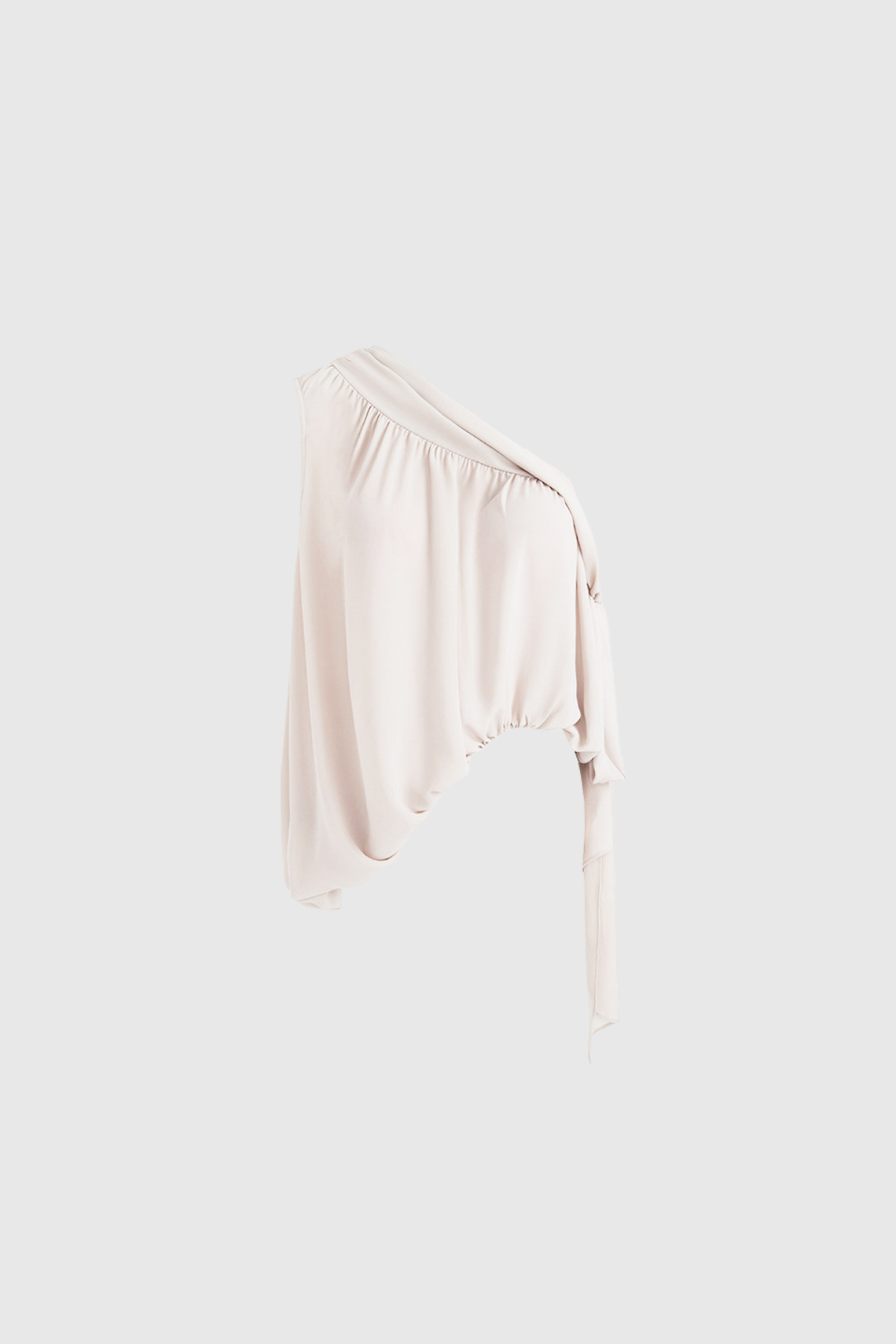 Fen One Shoulder Draped Top